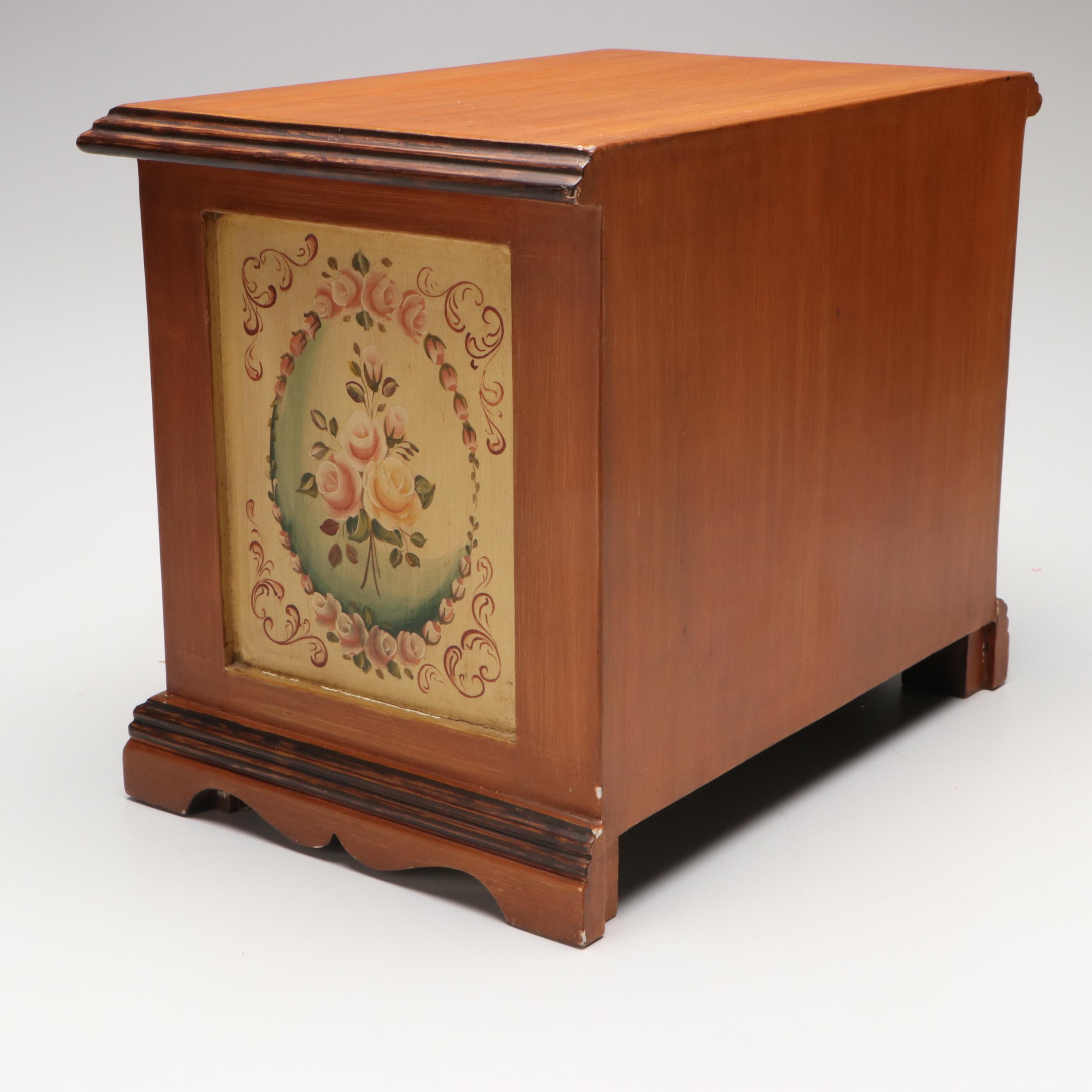 Venetian Style Vintage Wood Jewelry Box