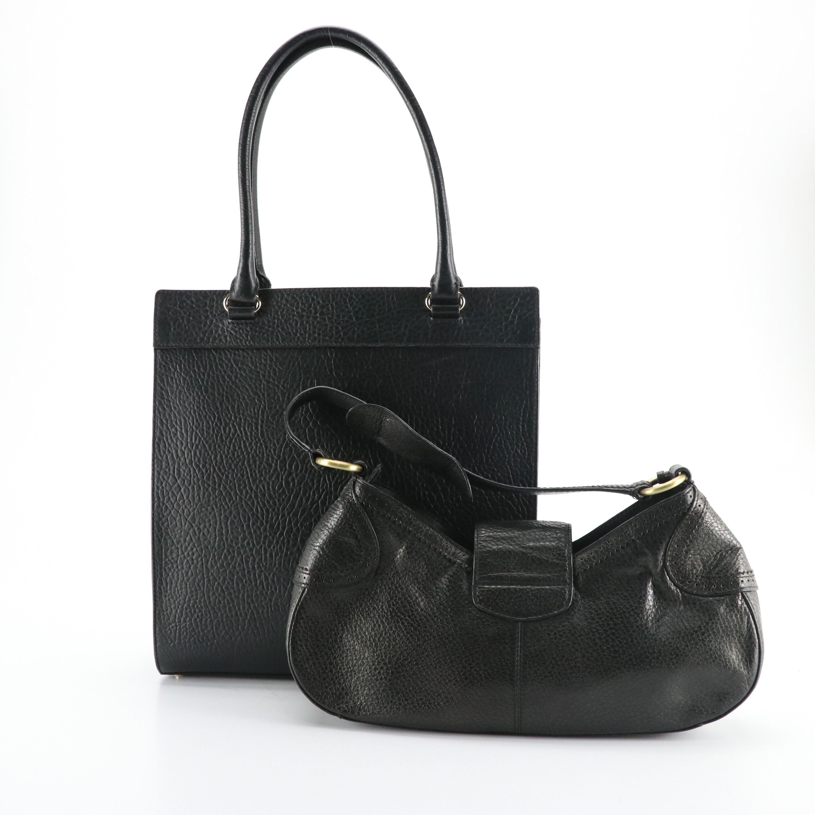 Kate Spade Perri Lane Lynne Perforated Tote and Via Spiga Kilty Flap Bag