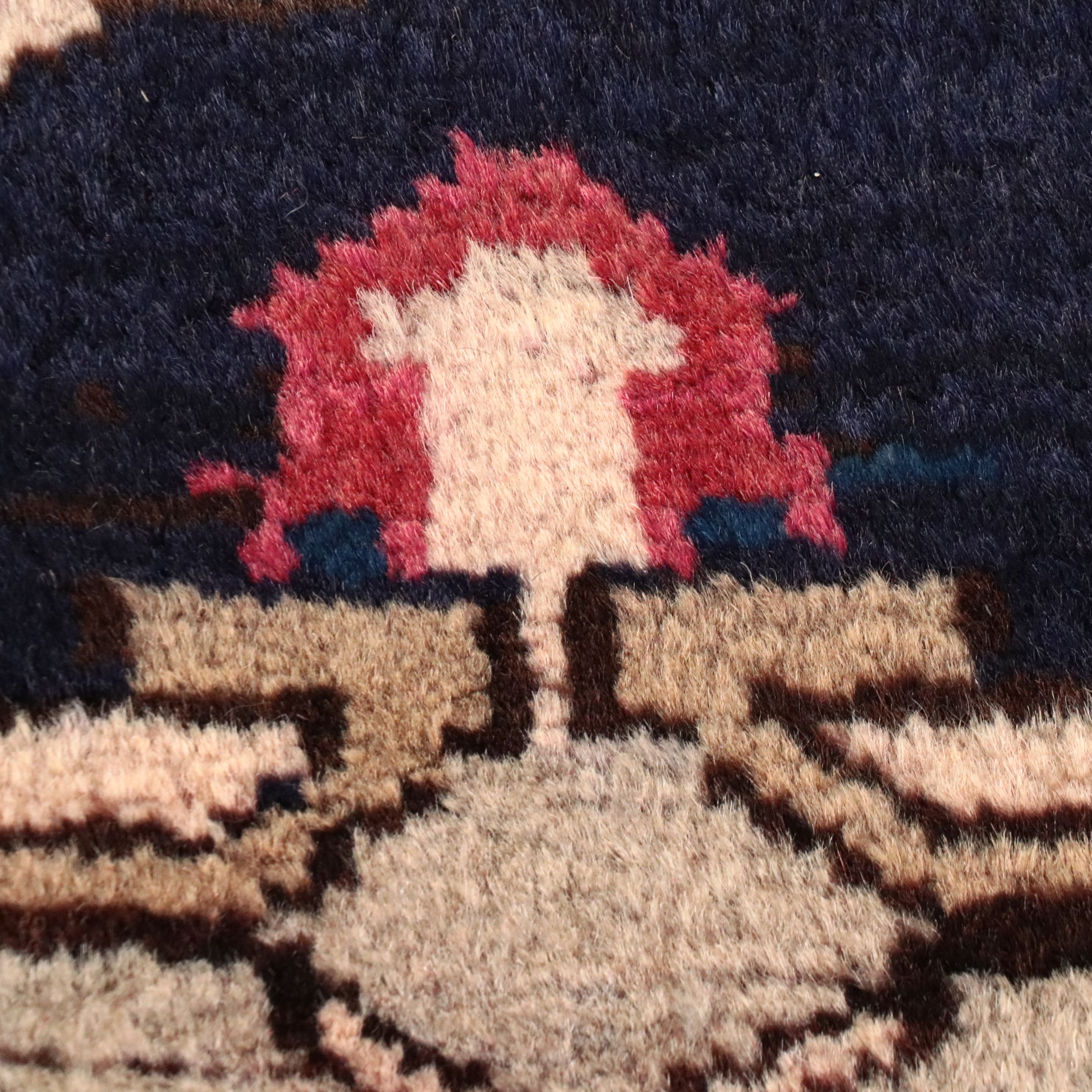 3'7 x 10'3 Hand-Knotted Persian Meshkin Long Rug