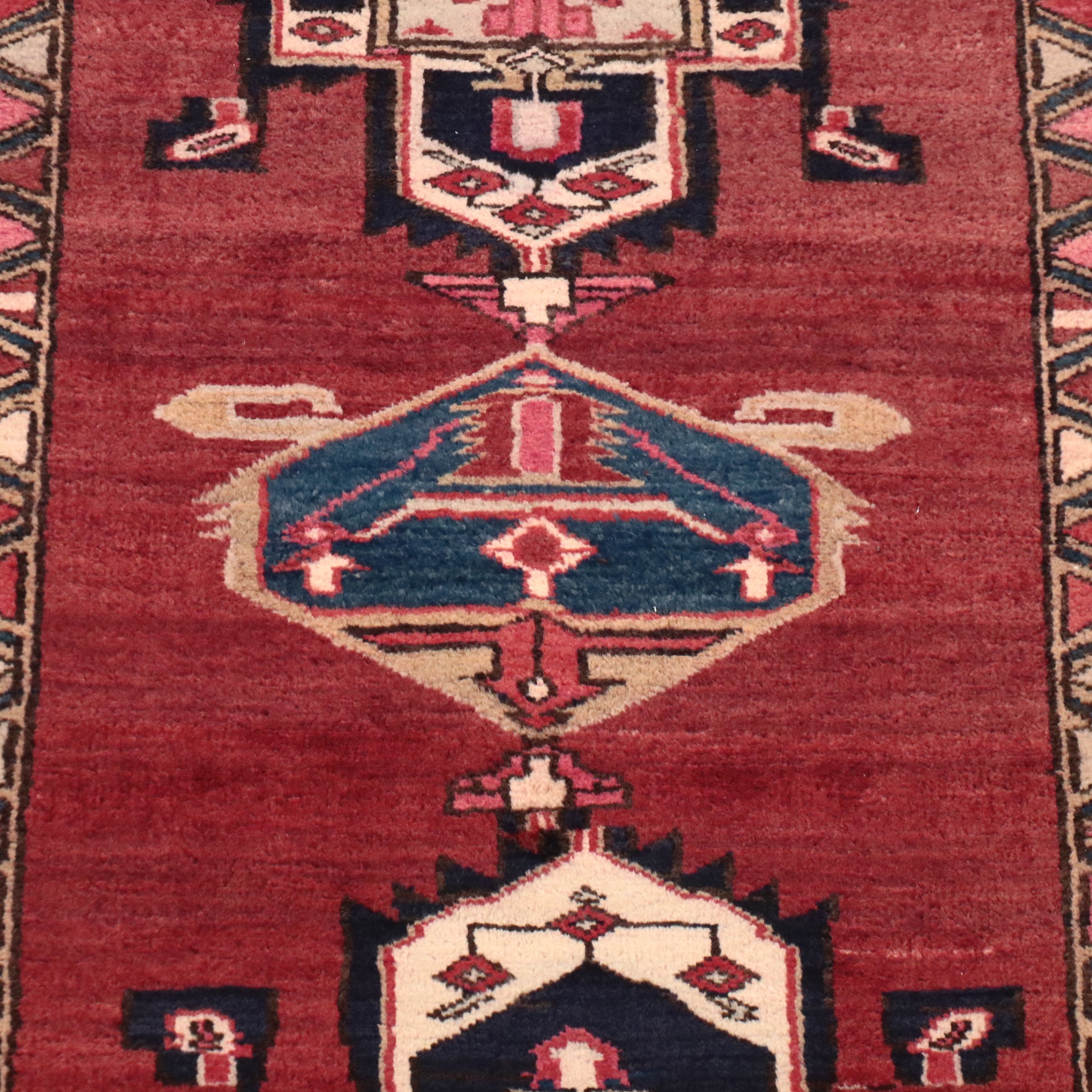 3'7 x 10'3 Hand-Knotted Persian Meshkin Long Rug