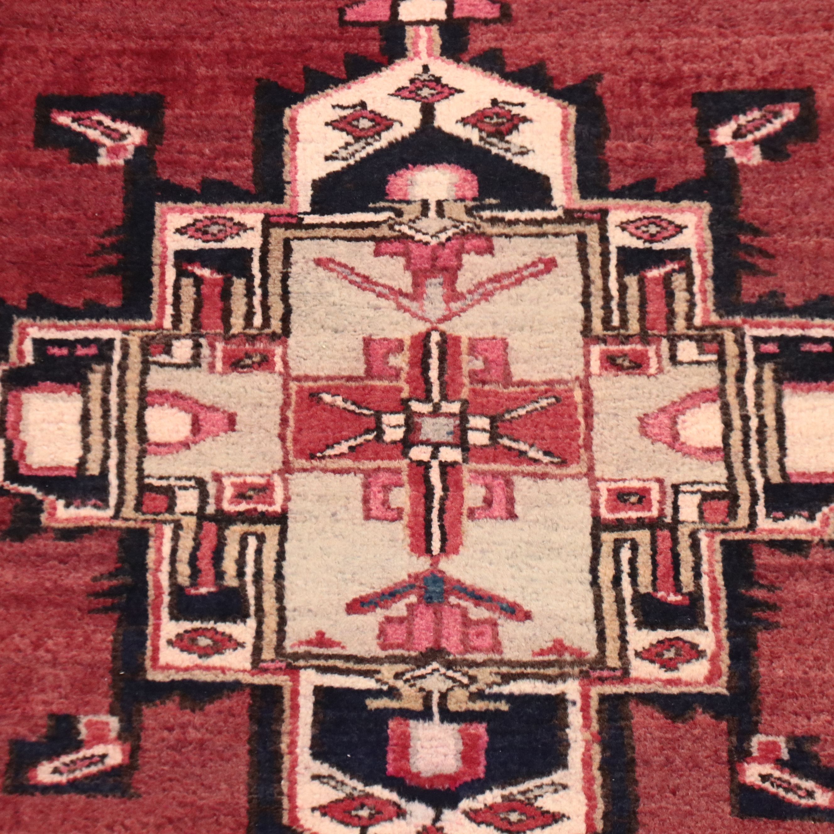 3'7 x 10'3 Hand-Knotted Persian Meshkin Long Rug