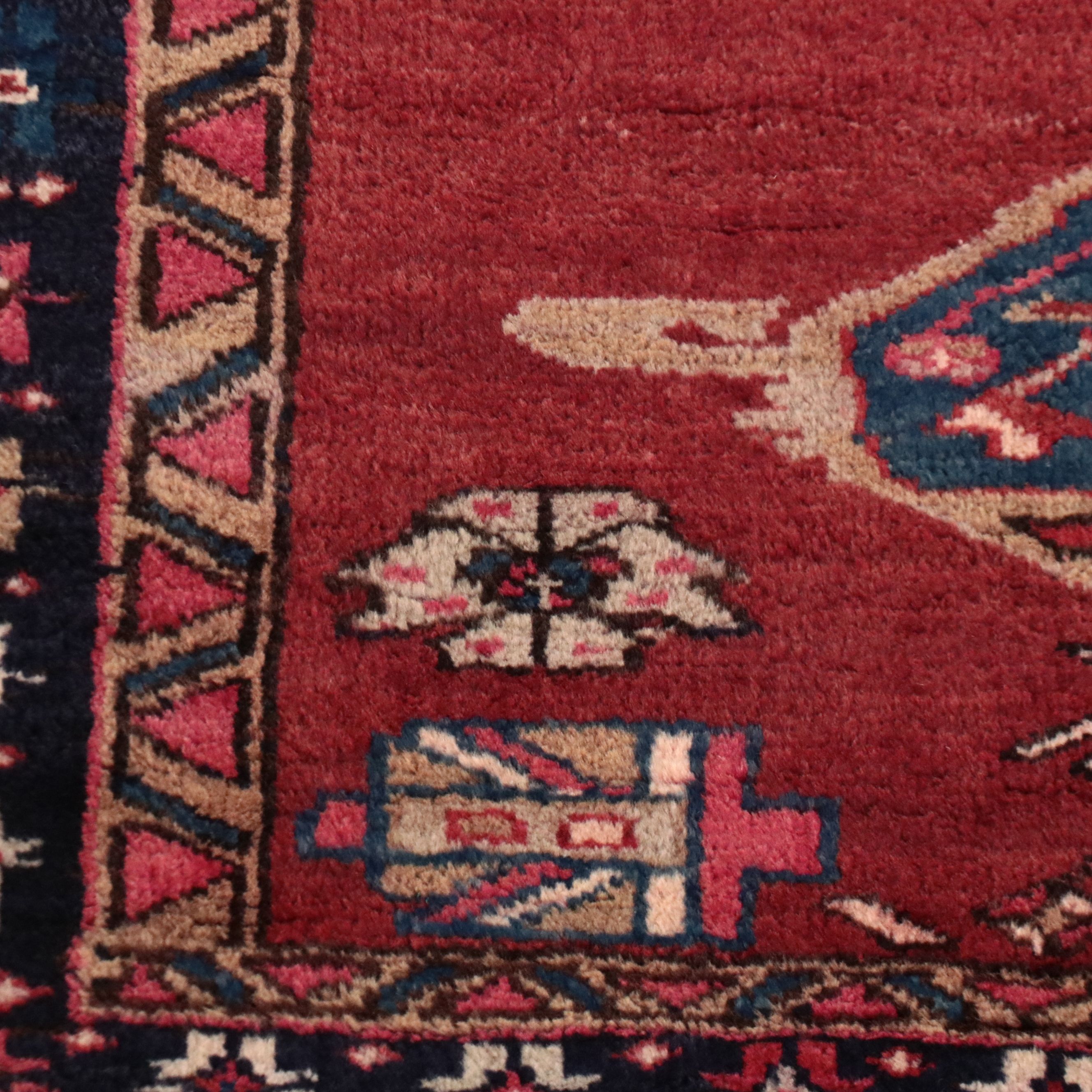 3'7 x 10'3 Hand-Knotted Persian Meshkin Long Rug