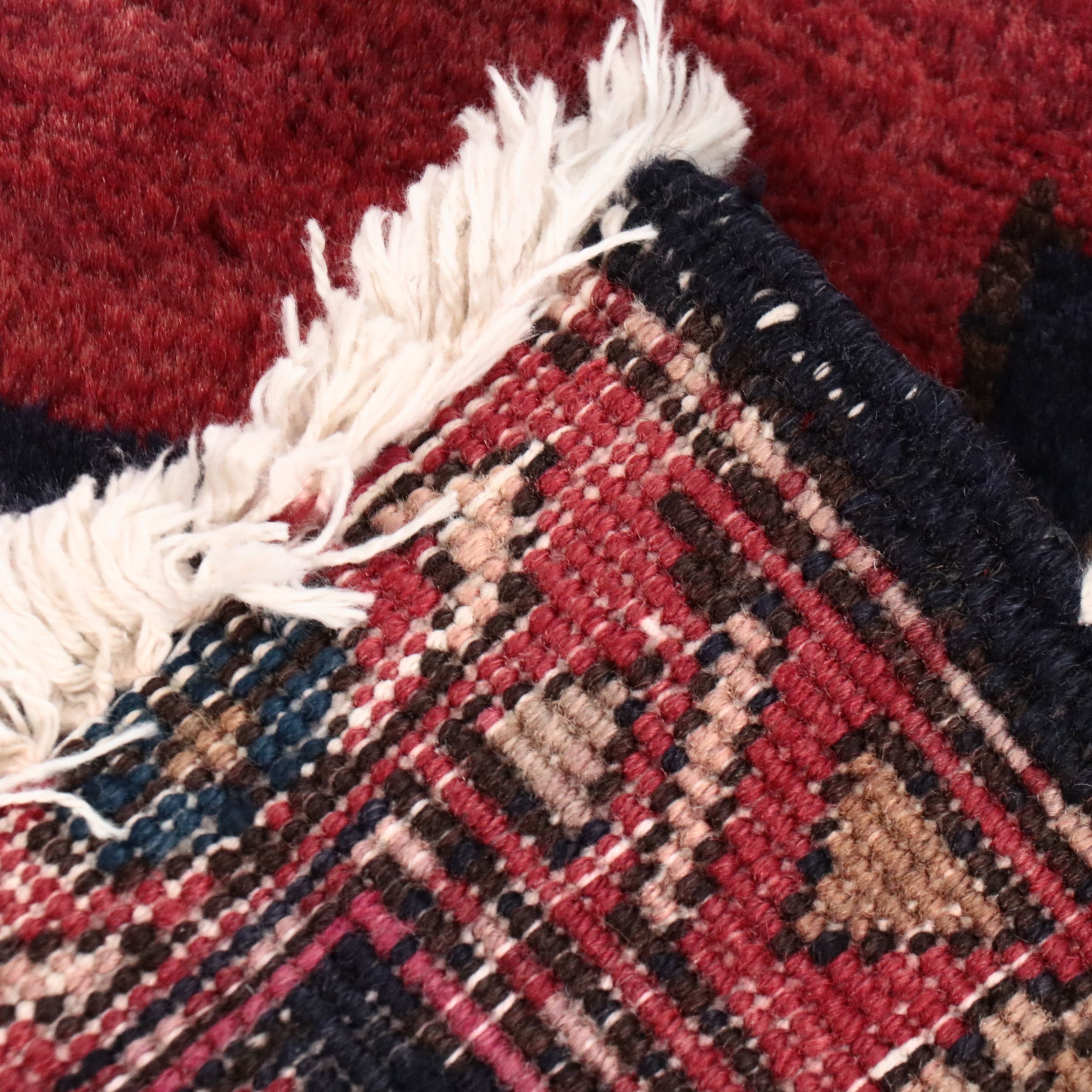 3'7 x 10'3 Hand-Knotted Persian Meshkin Long Rug