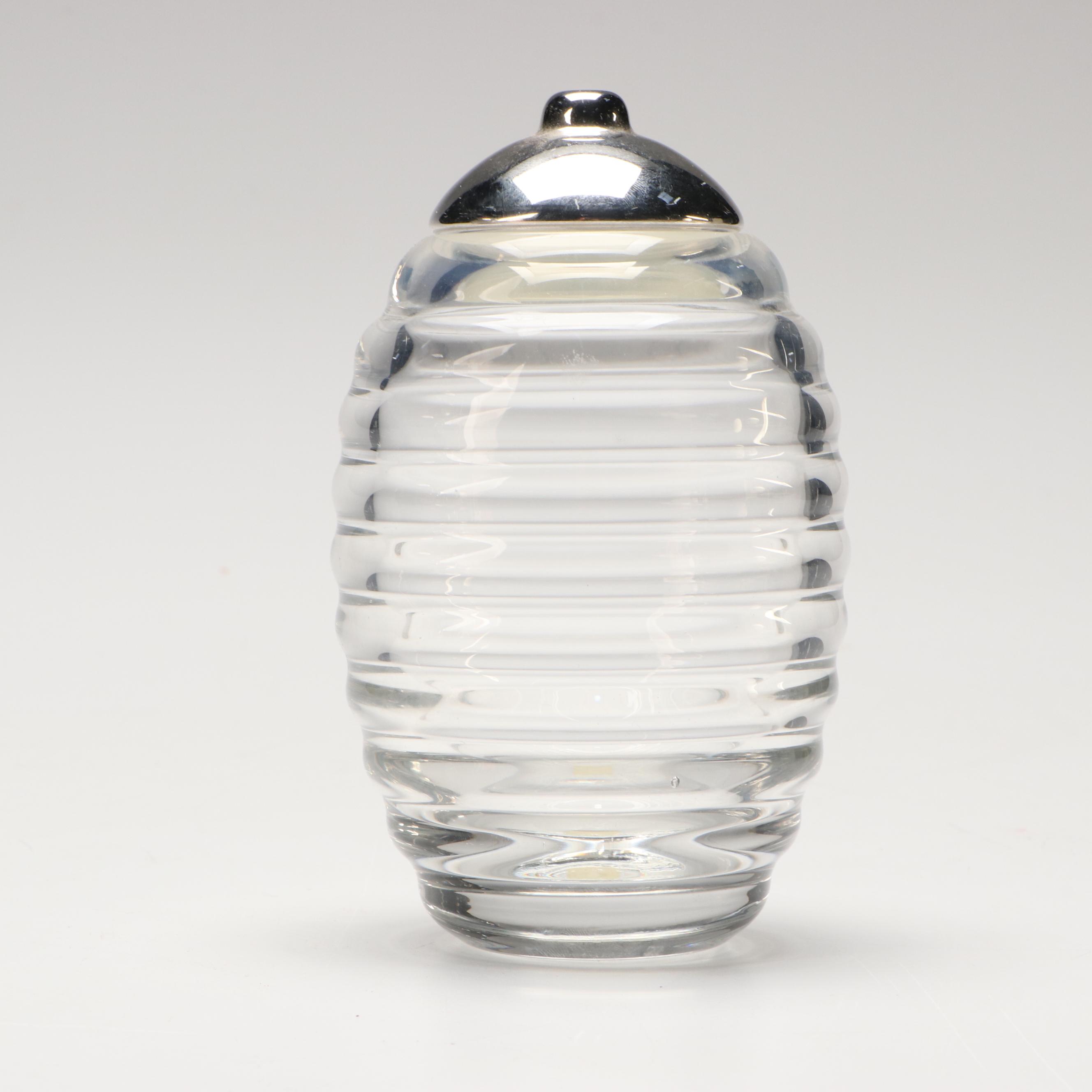 Italian Alessi "Black Josephine" Jar and Honey Pot