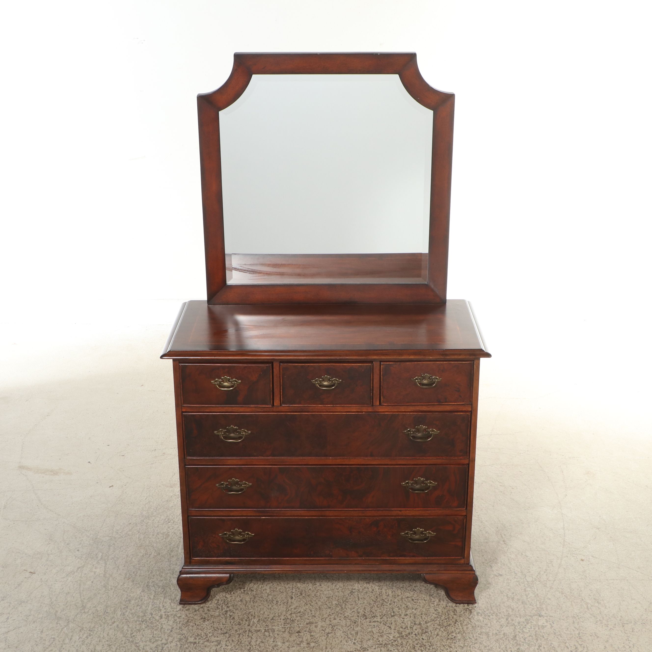Continents By Broyhill Federal Style Mahogany Gentleman's Dresser