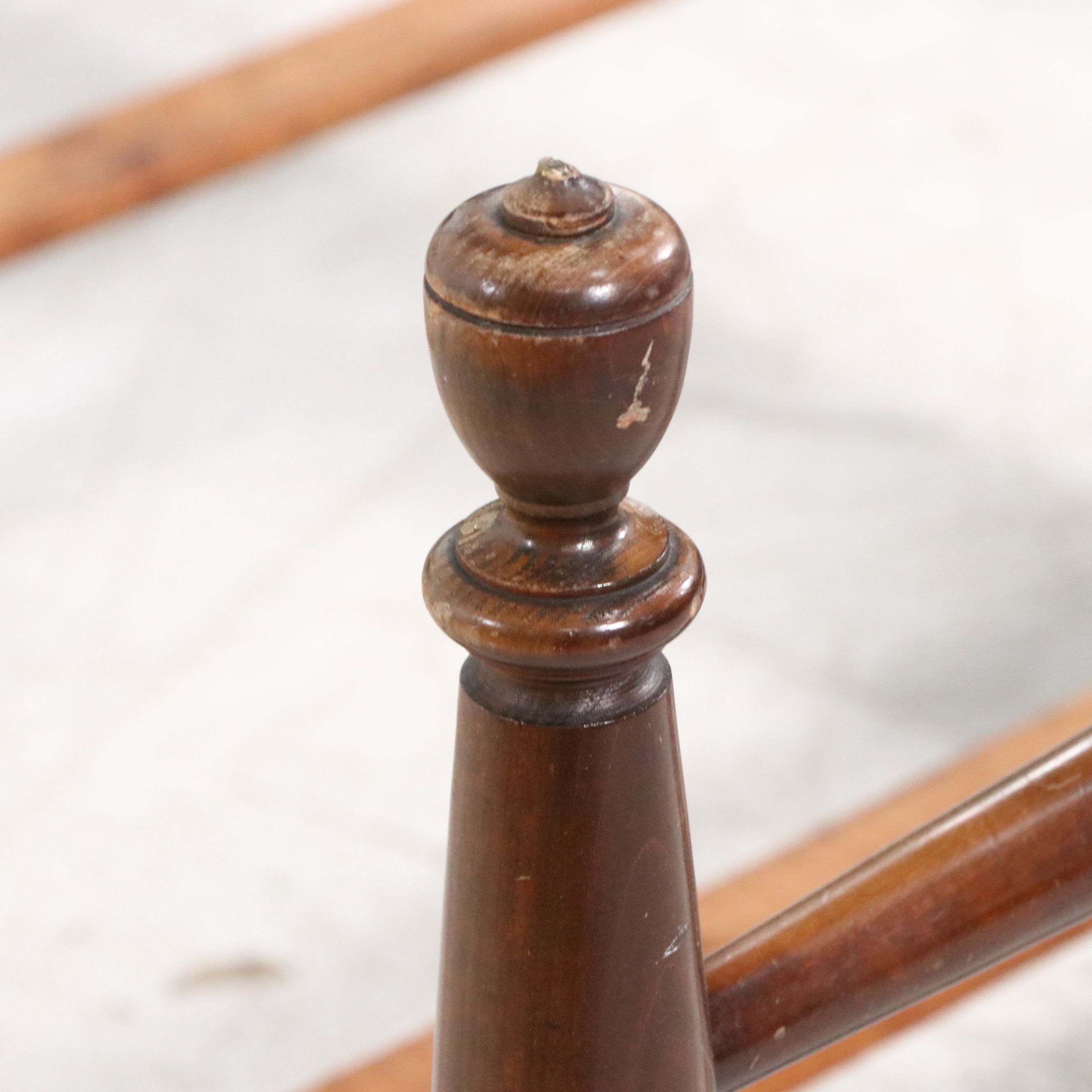 Country Sheraton Style Cherry Four Poster Bed, Early to Mid-20th Century