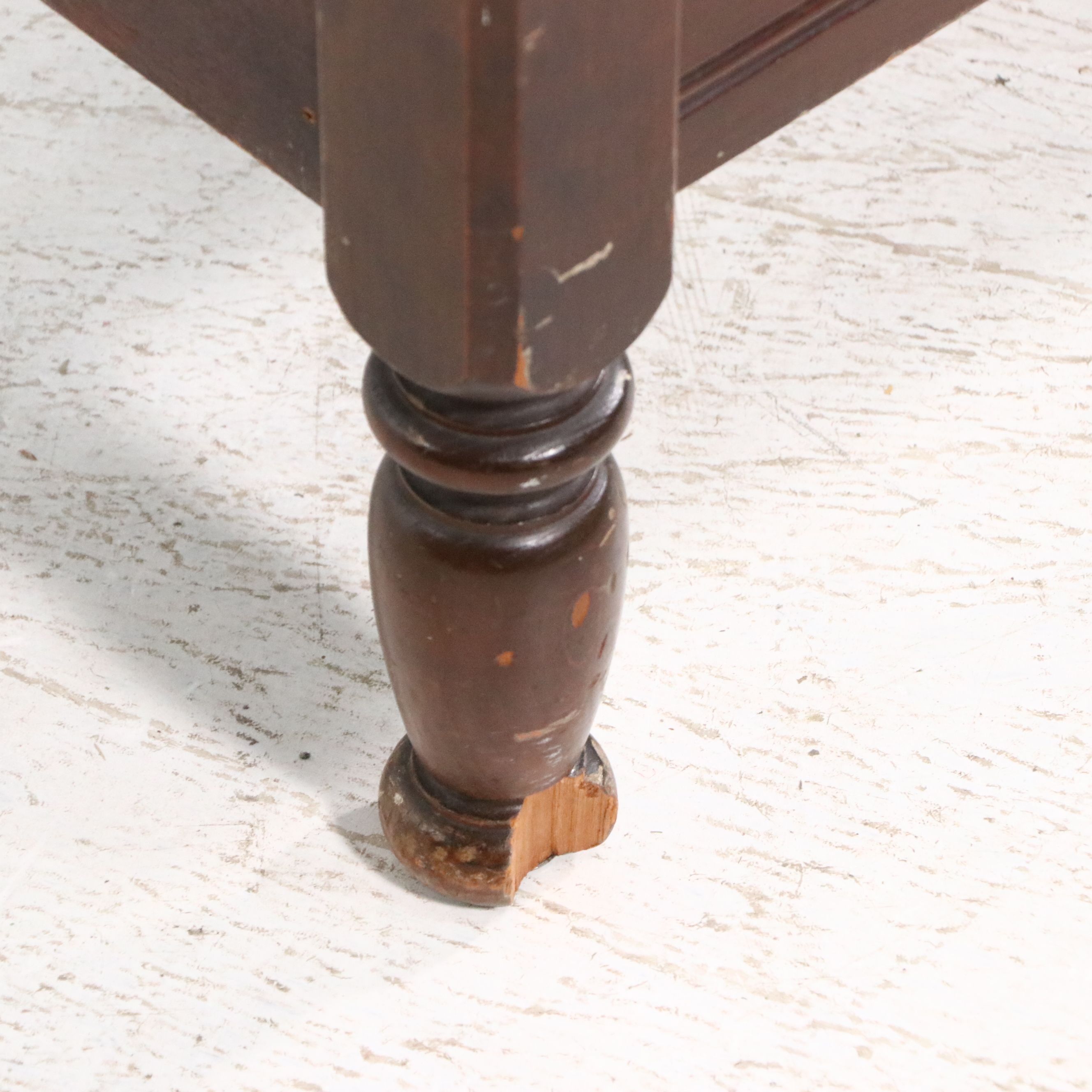 Country Sheraton Style Cherry Four Poster Bed, Early to Mid-20th Century