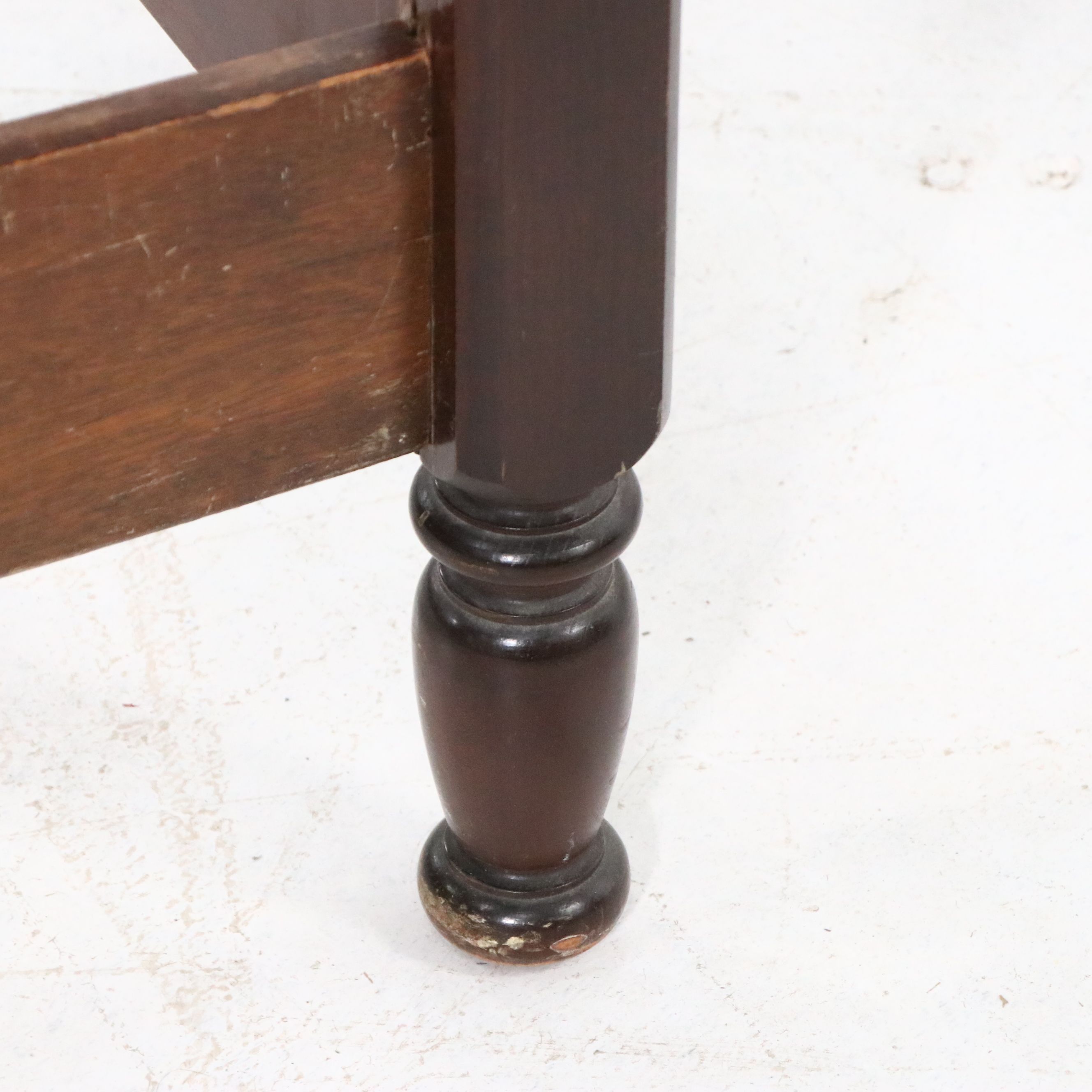 Country Sheraton Style Cherry Four Poster Bed, Early to Mid-20th Century