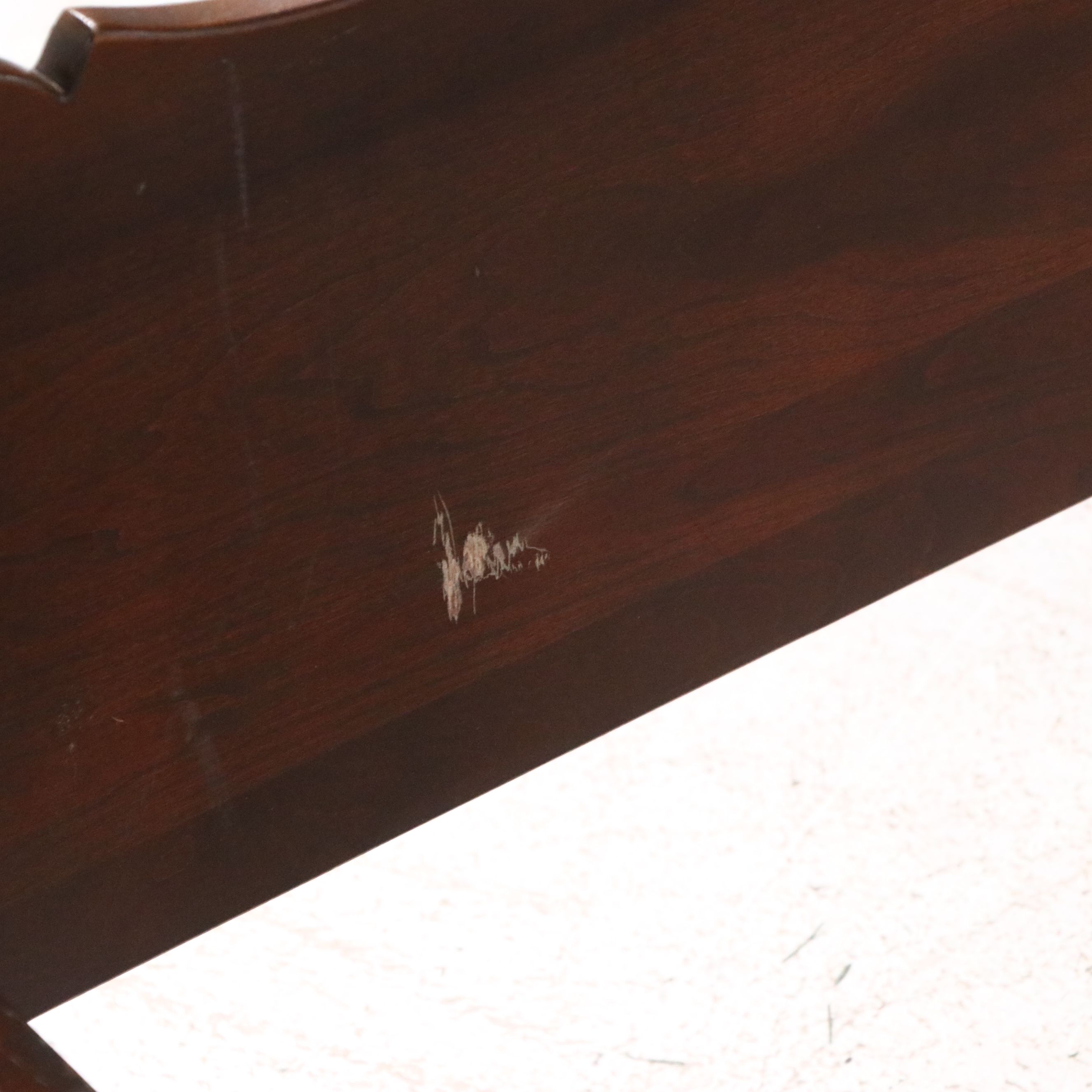 Country Sheraton Style Cherry Four Poster Bed, Early to Mid-20th Century