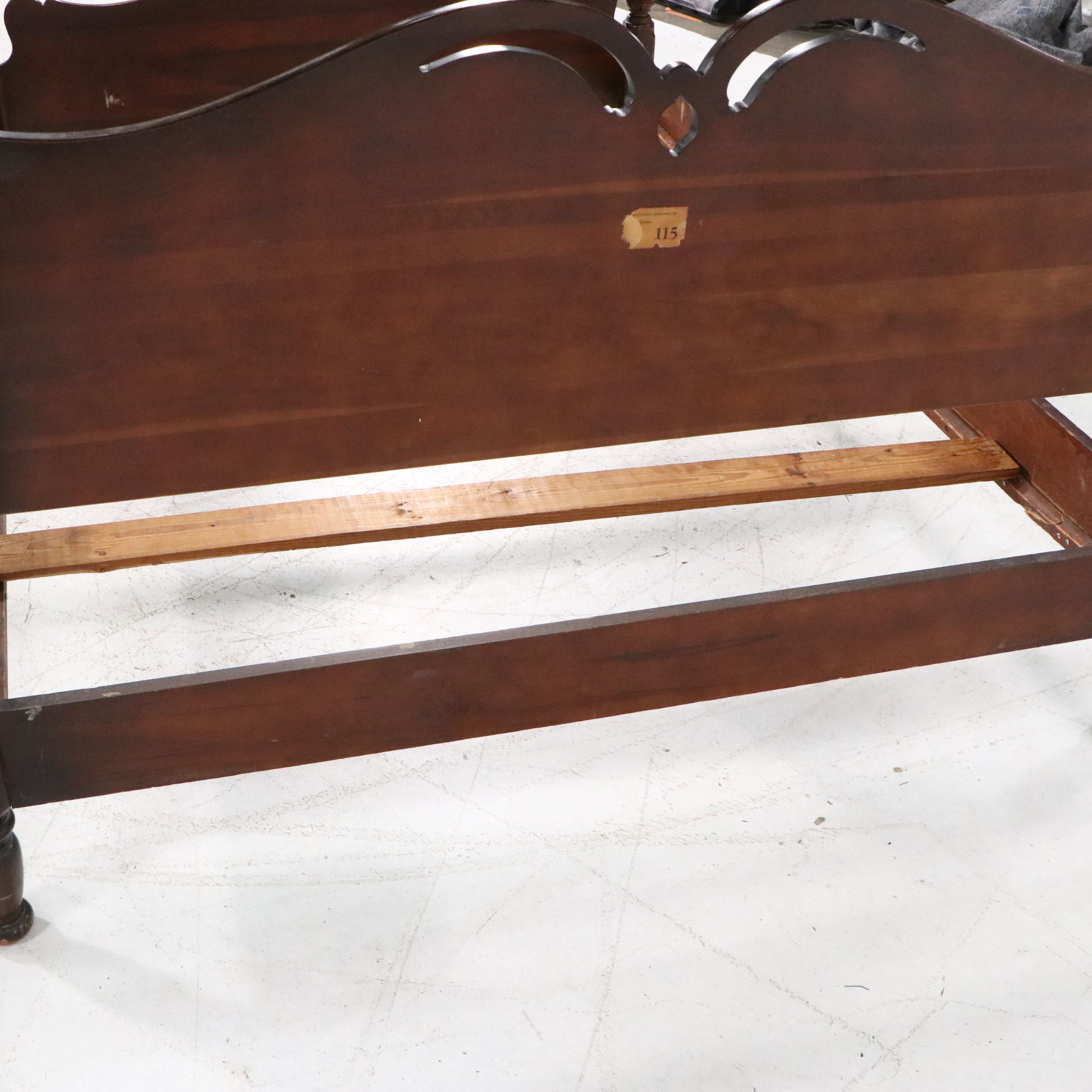 Country Sheraton Style Cherry Four Poster Bed, Early to Mid-20th Century