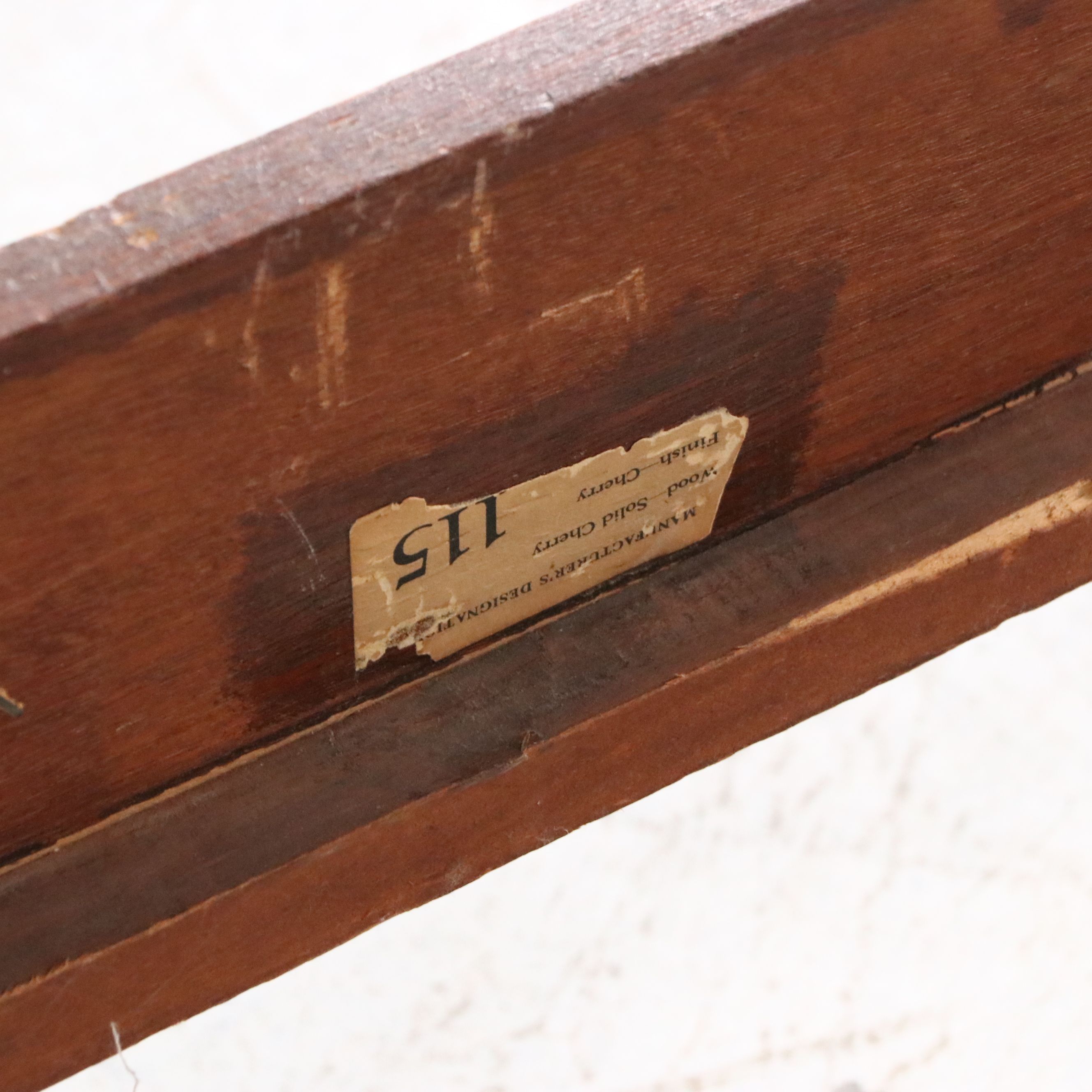 Country Sheraton Style Cherry Four Poster Bed, Early to Mid-20th Century