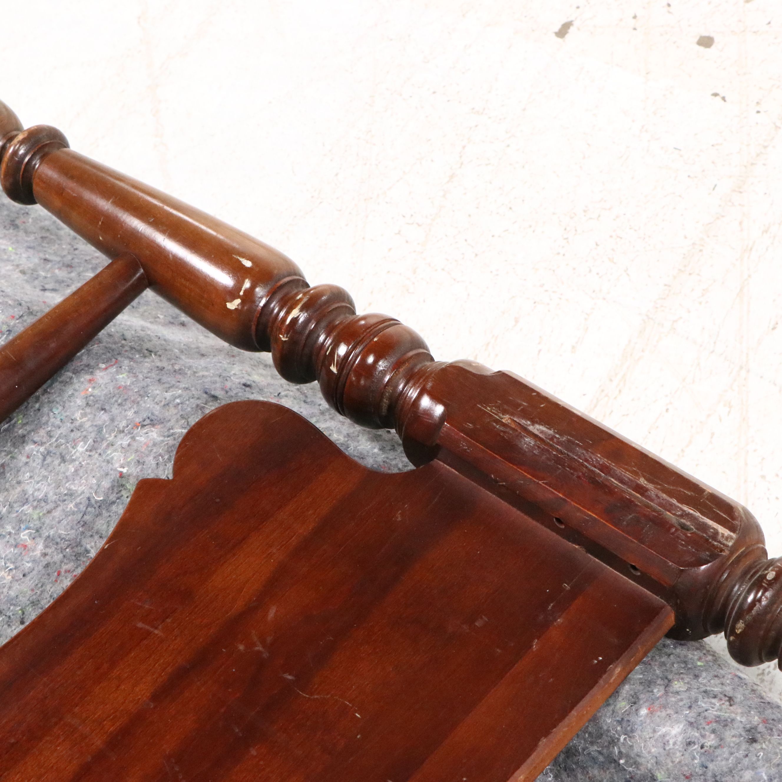 Country Sheraton Style Cherry Four Poster Bed, Early to Mid-20th Century