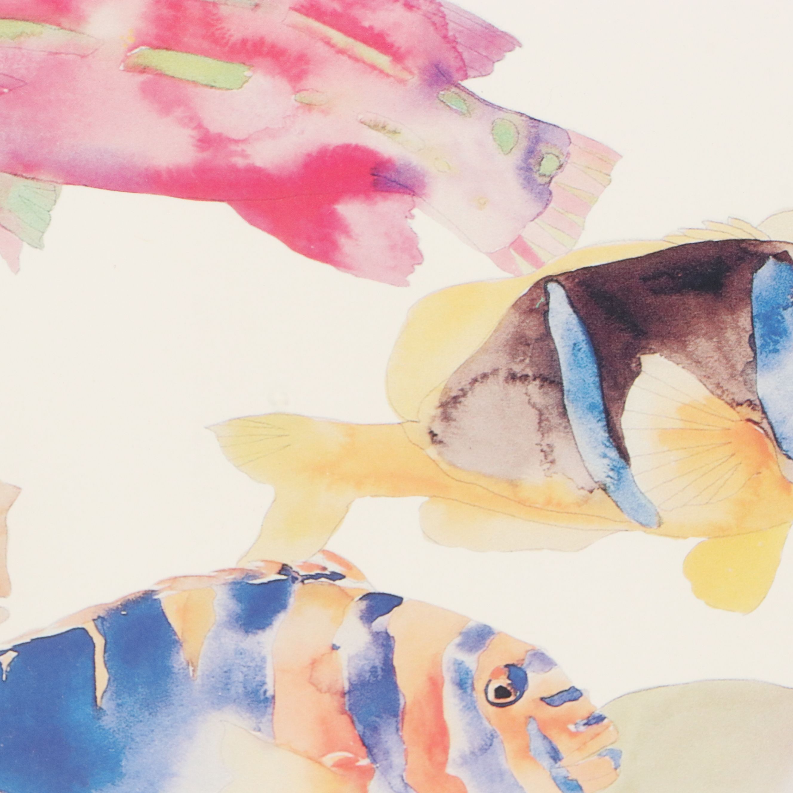 Tracy Taylor Offset Lithograph "Tracy Taylor Underwater Colours," 1987