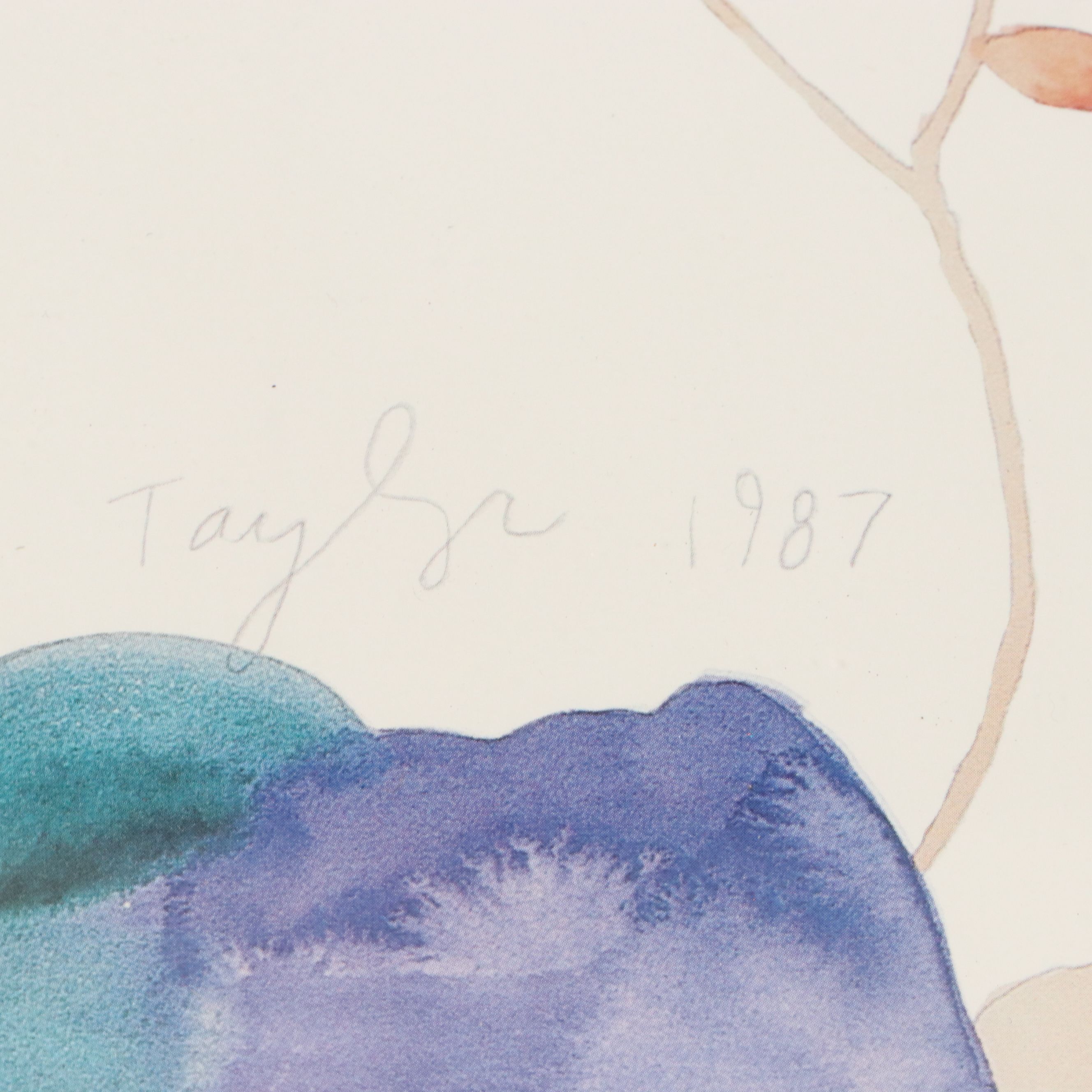 Tracy Taylor Offset Lithograph "Tracy Taylor Underwater Colours," 1987