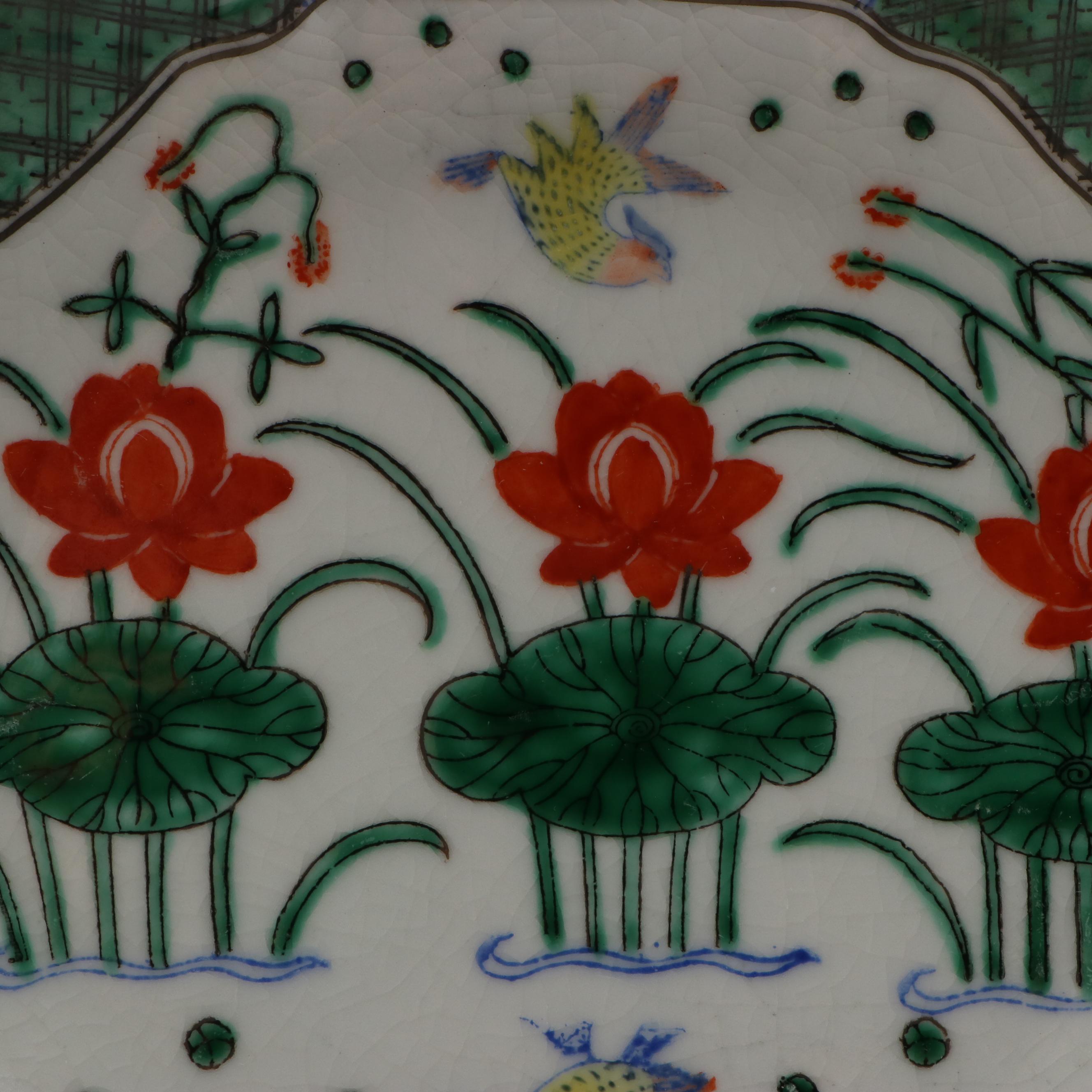 Japanese Earthenware Vases Hand-Painted in Hong Kong