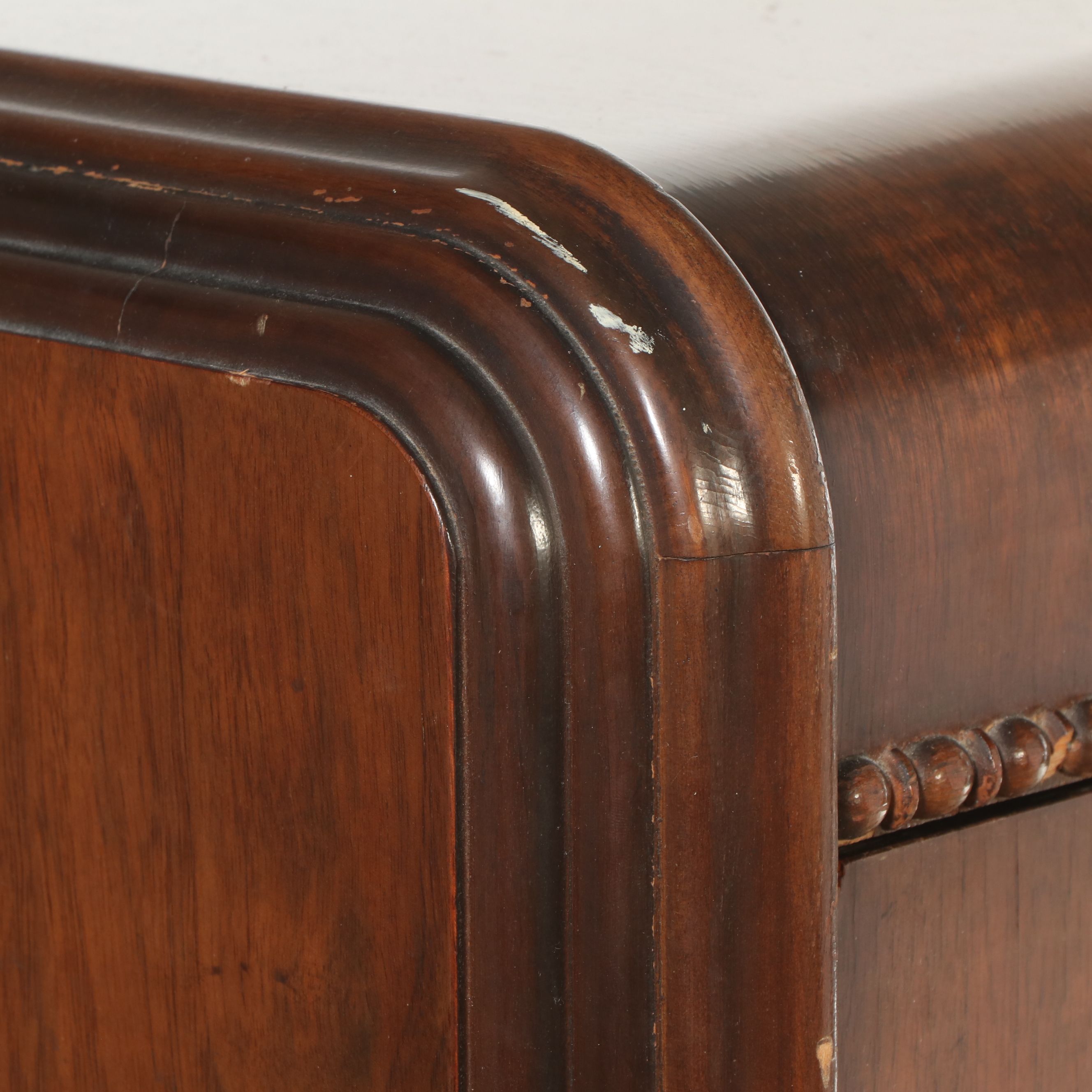 Art Deco Style Walnut Finish Chest of Drawers, Early 20th Century