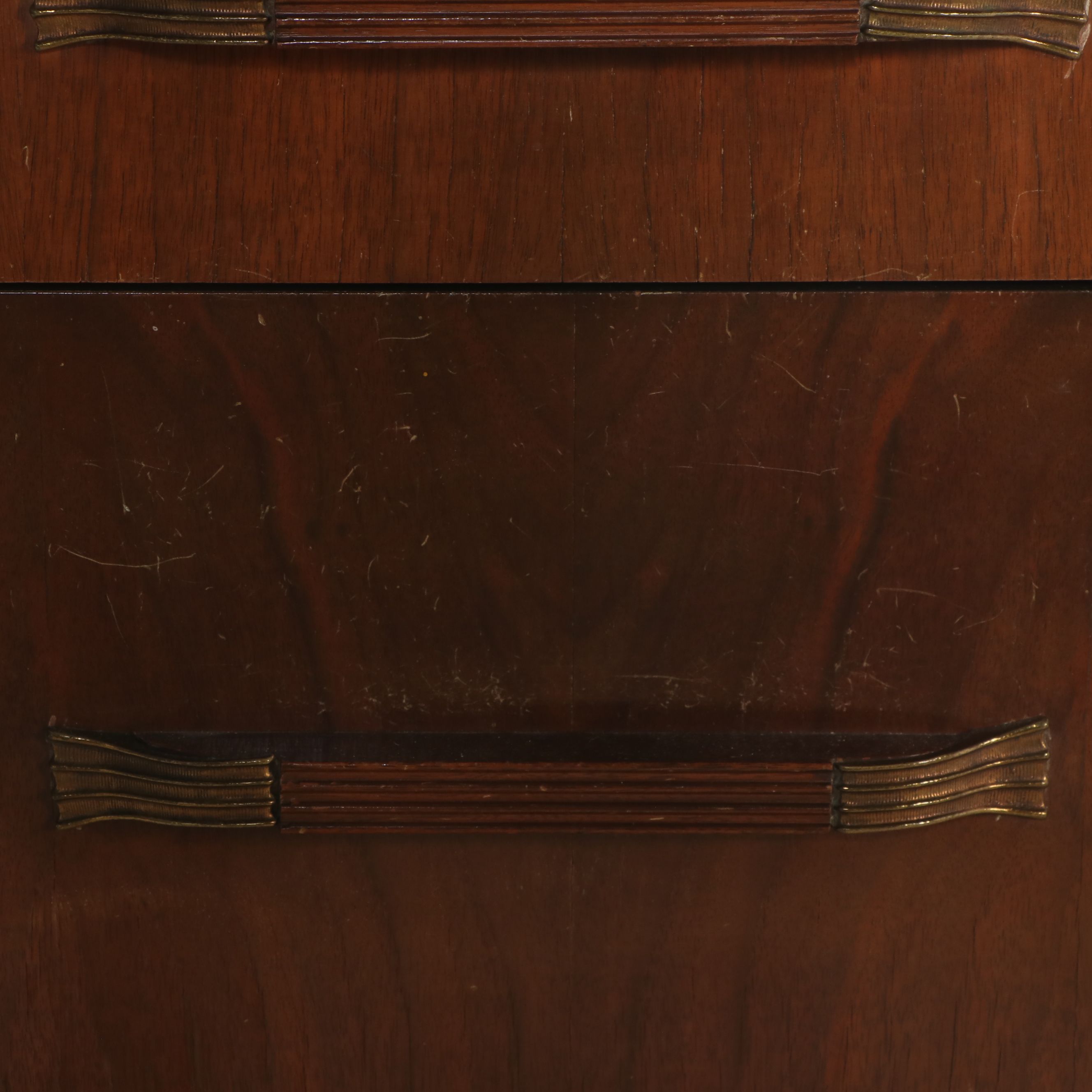 Art Deco Style Walnut Finish Chest of Drawers, Early 20th Century