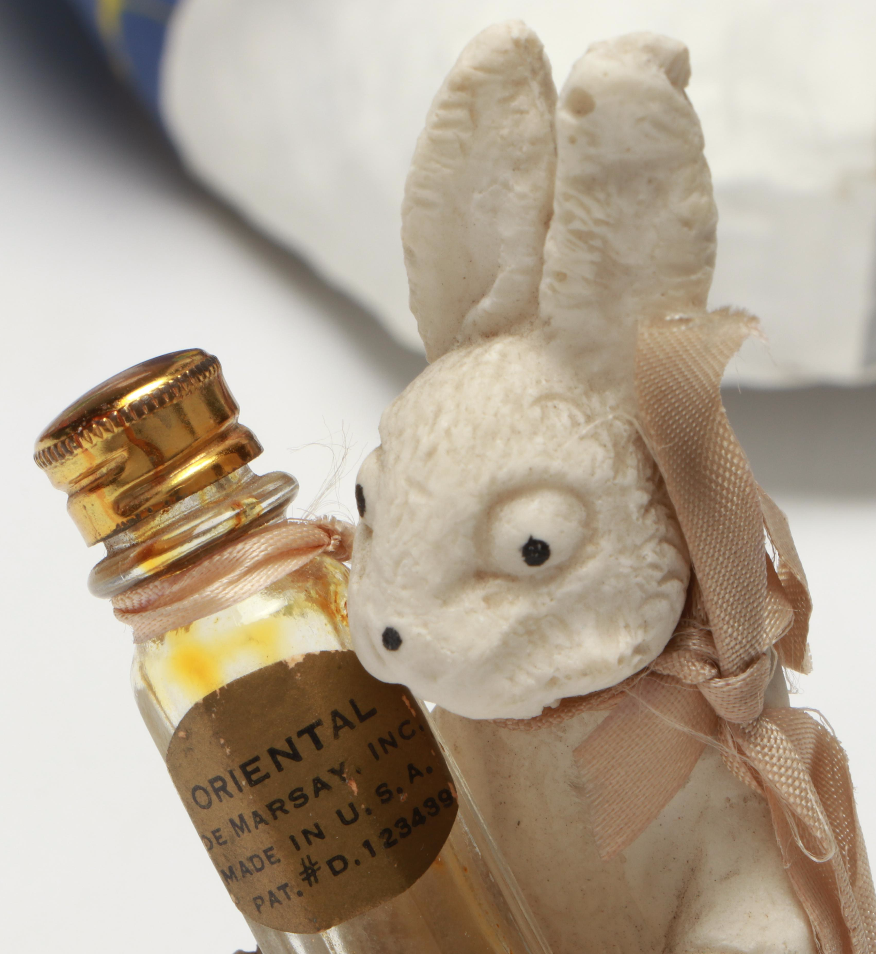 Large Papier-Mâché Easter Bunny and More Figurines, Mid to Late 20th Century