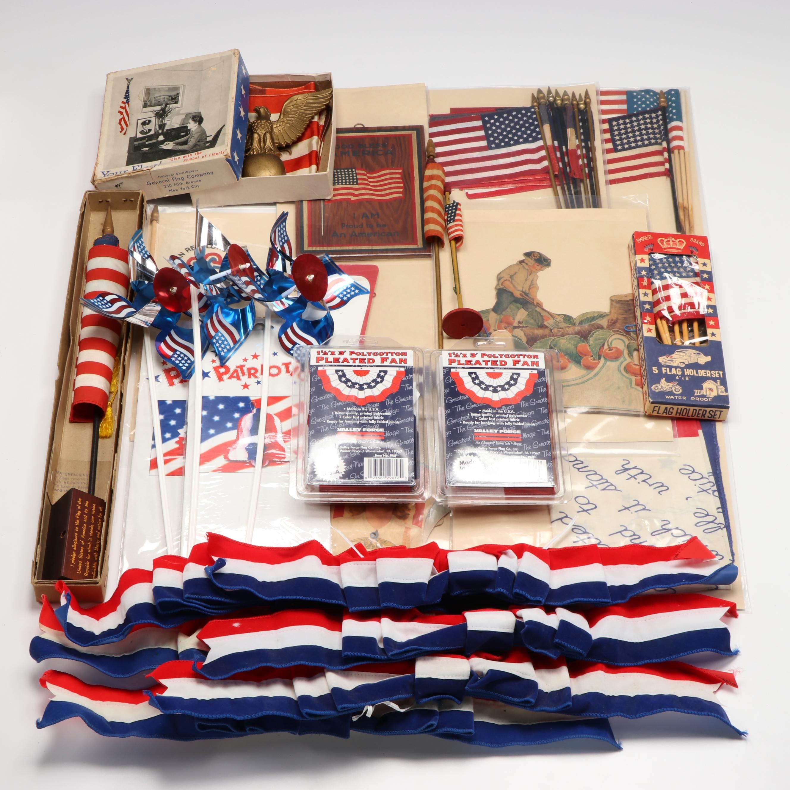 Valley Forge Flag Co. Pleated Fan Flags with More Fourth of July Décor