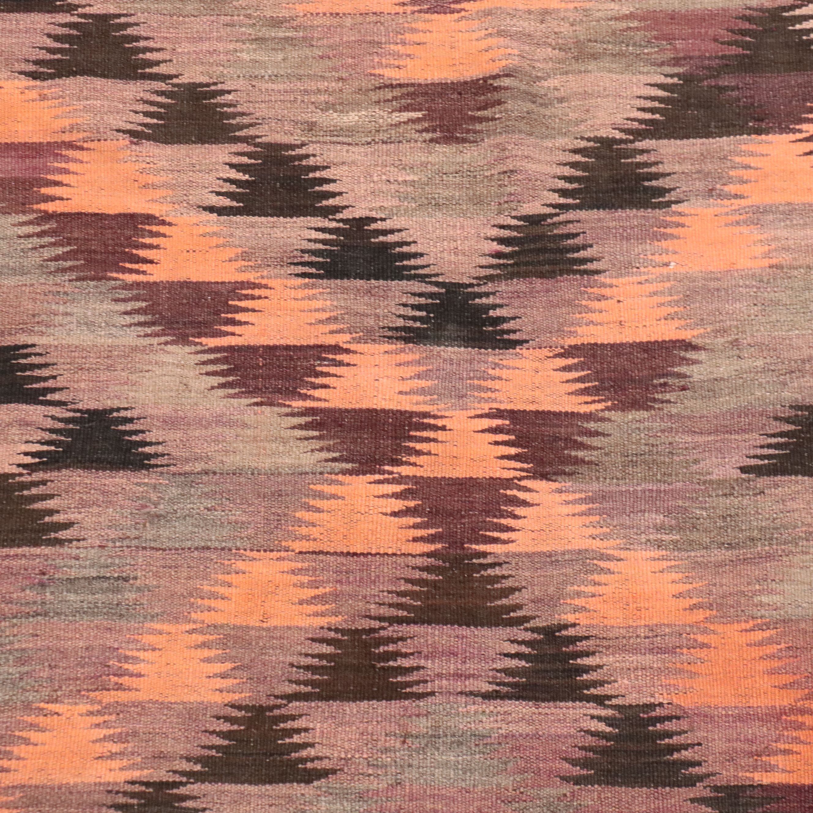 4'9 x 11'3 Handwoven Turkish Mut Cicim Area Rug