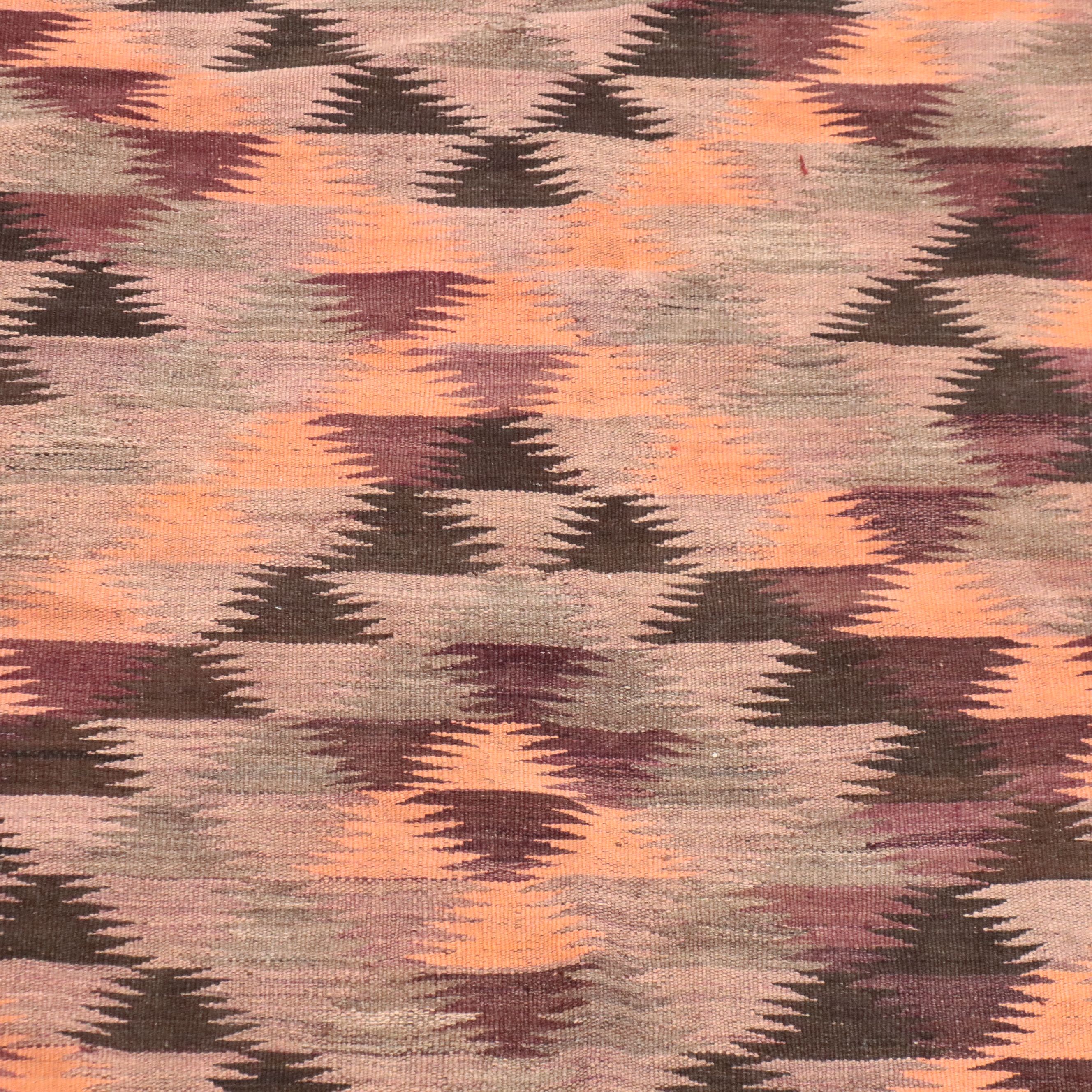 4'9 x 11'3 Handwoven Turkish Mut Cicim Area Rug