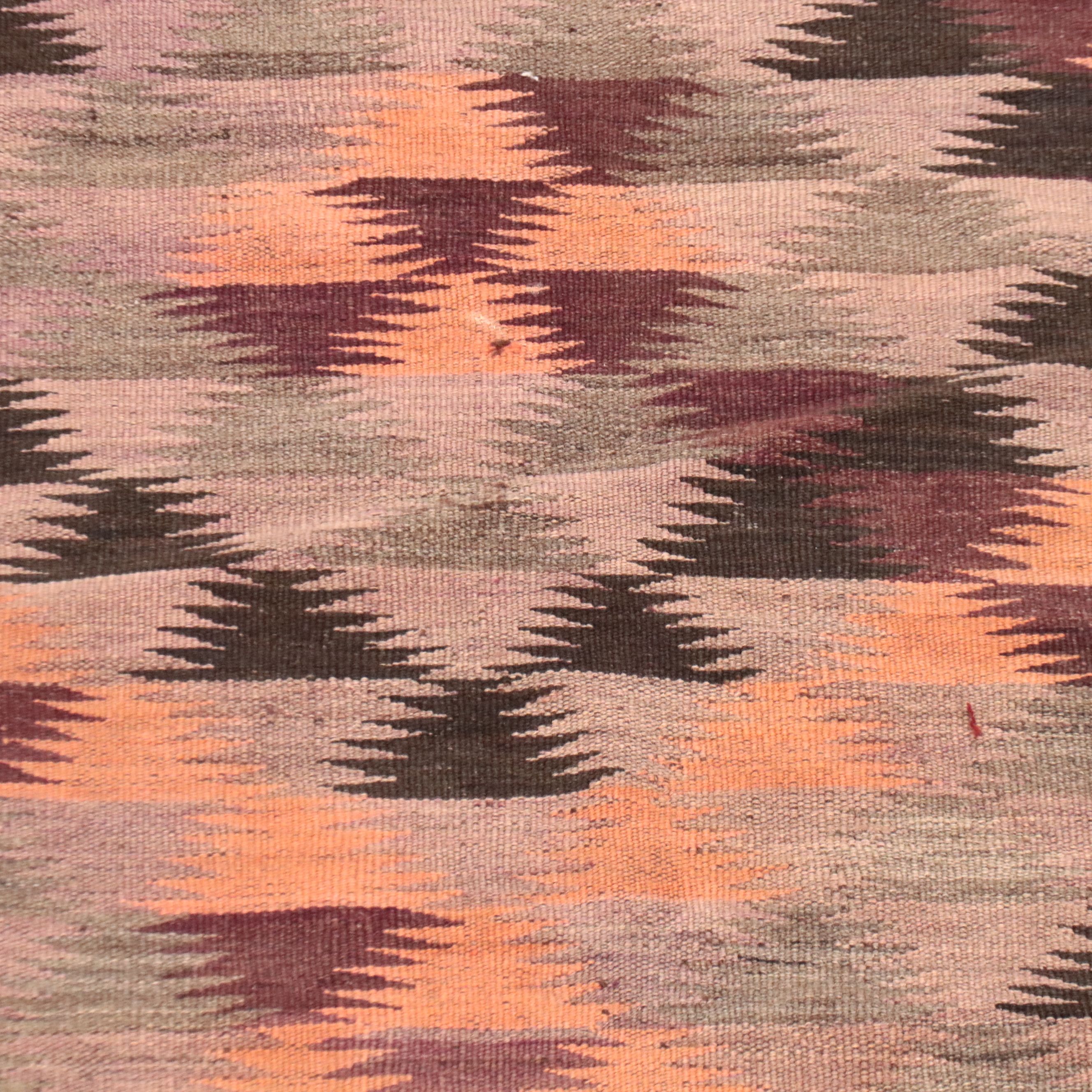 4'9 x 11'3 Handwoven Turkish Mut Cicim Area Rug