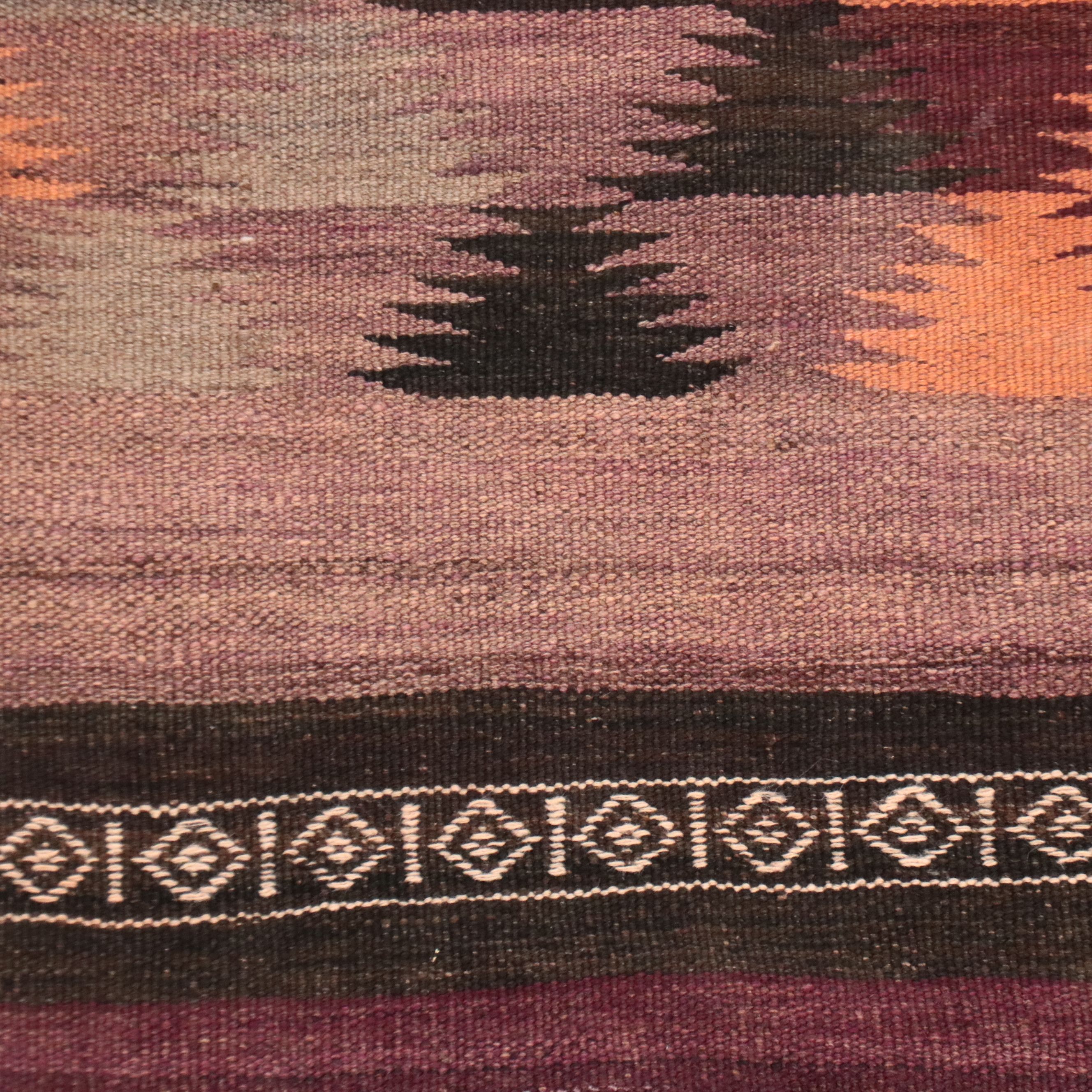 4'9 x 11'3 Handwoven Turkish Mut Cicim Area Rug