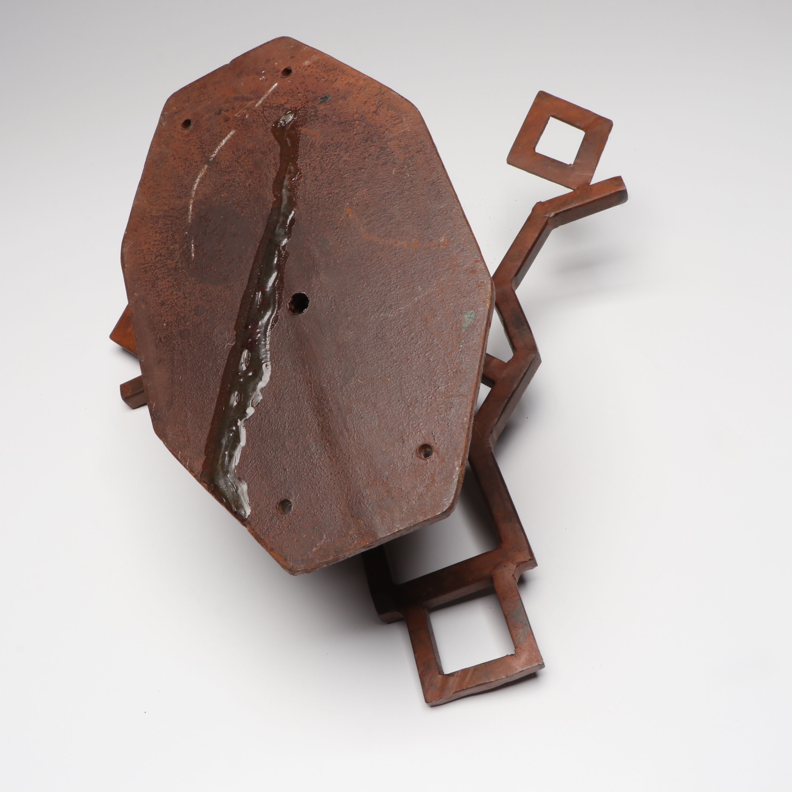 Southwest Style Patinated Metal Sconces