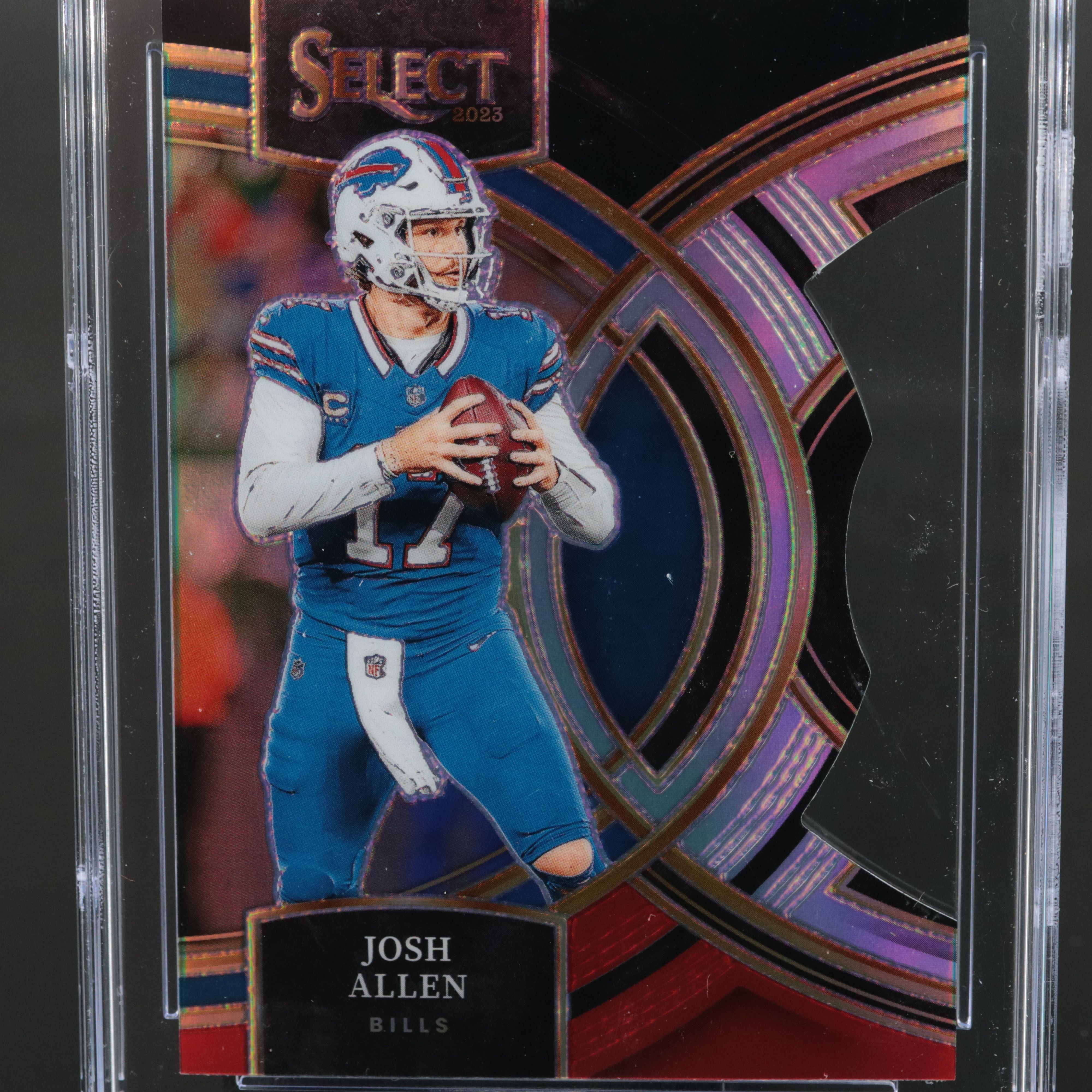 2023 Select Josh Allen Black & Red Die-Cut Prizm Card Graded CGC 10
