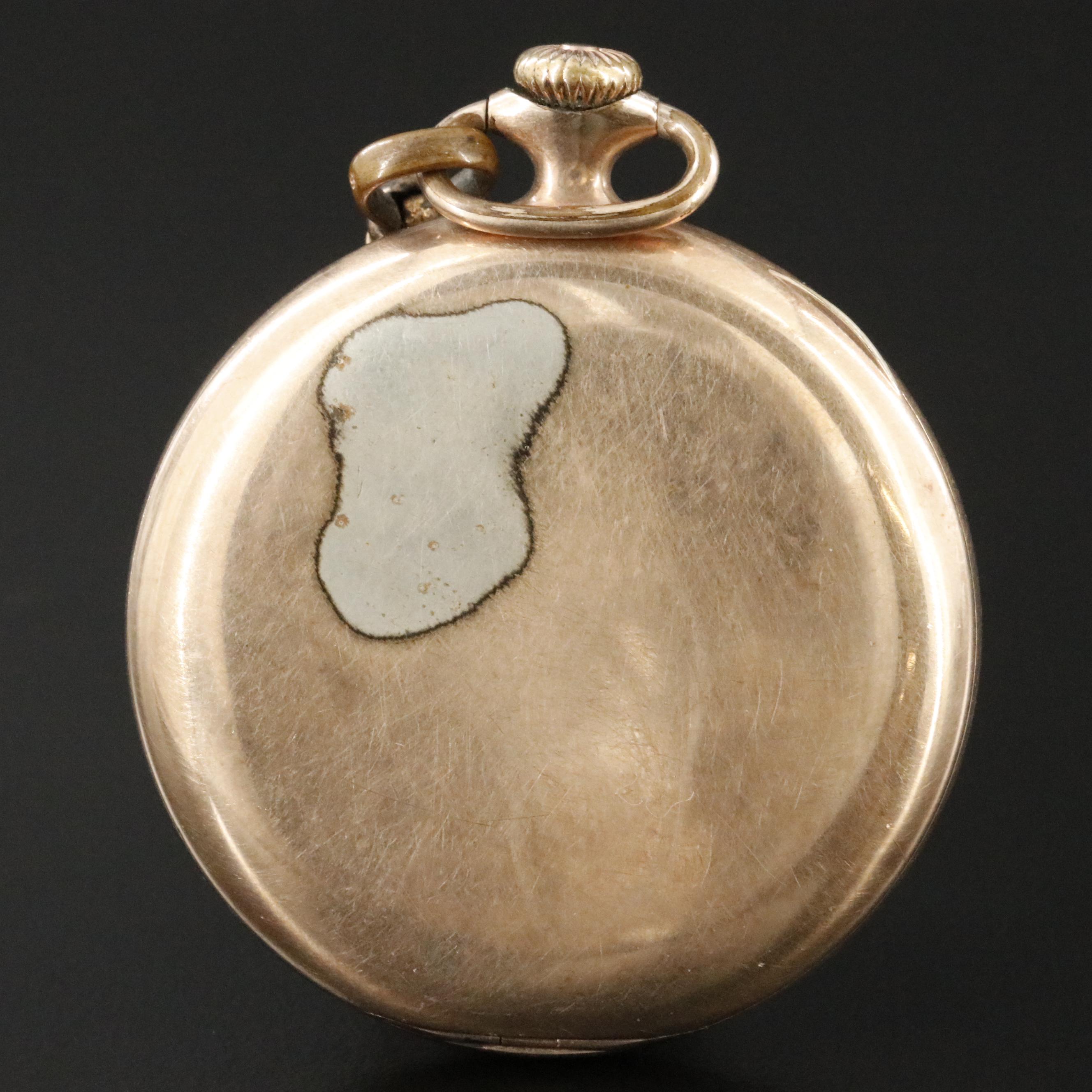Vintage Elgin Gold Filled Pocket Watch with Fob