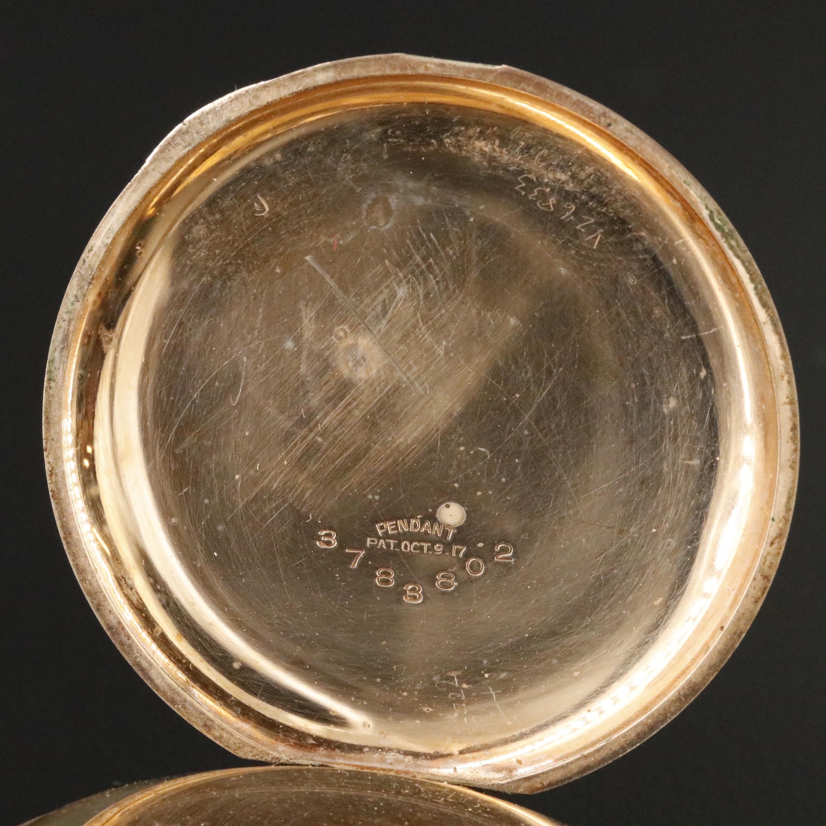 Vintage Elgin Gold Filled Pocket Watch with Fob