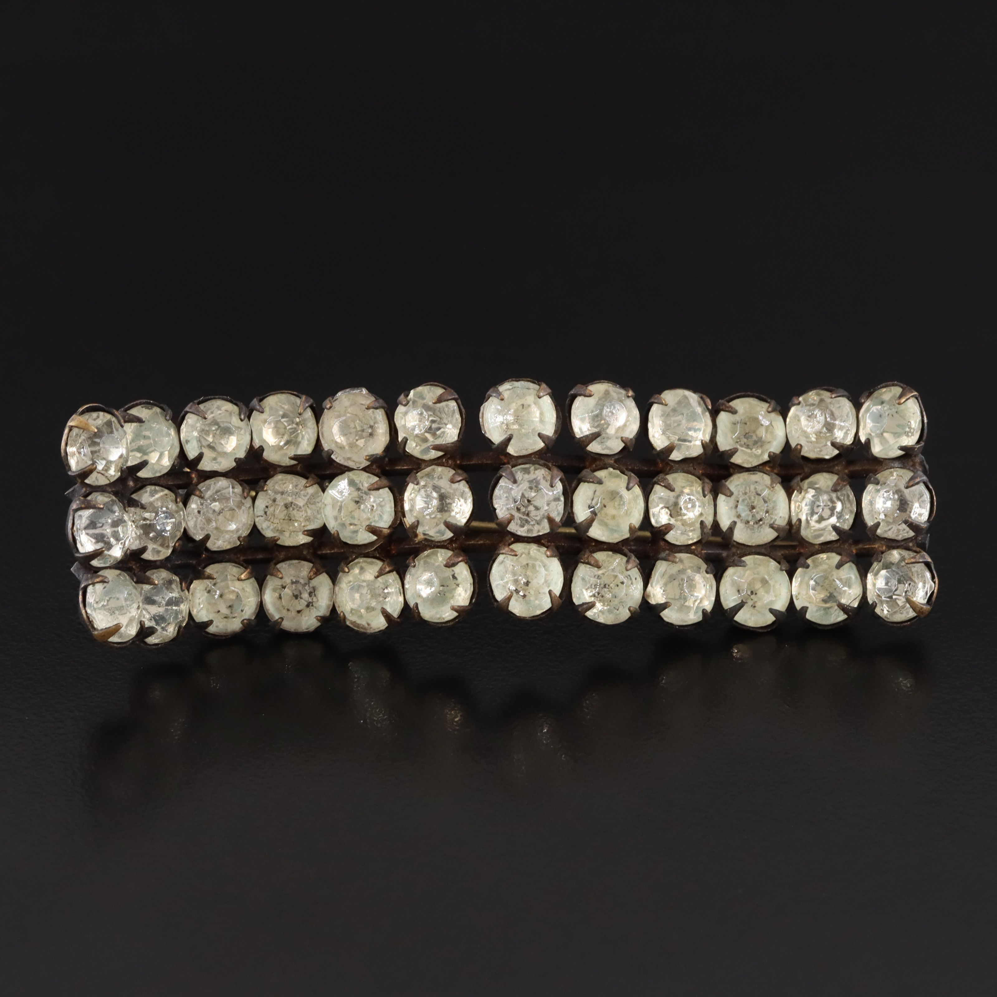 Art Deco Paste Wave Brooch