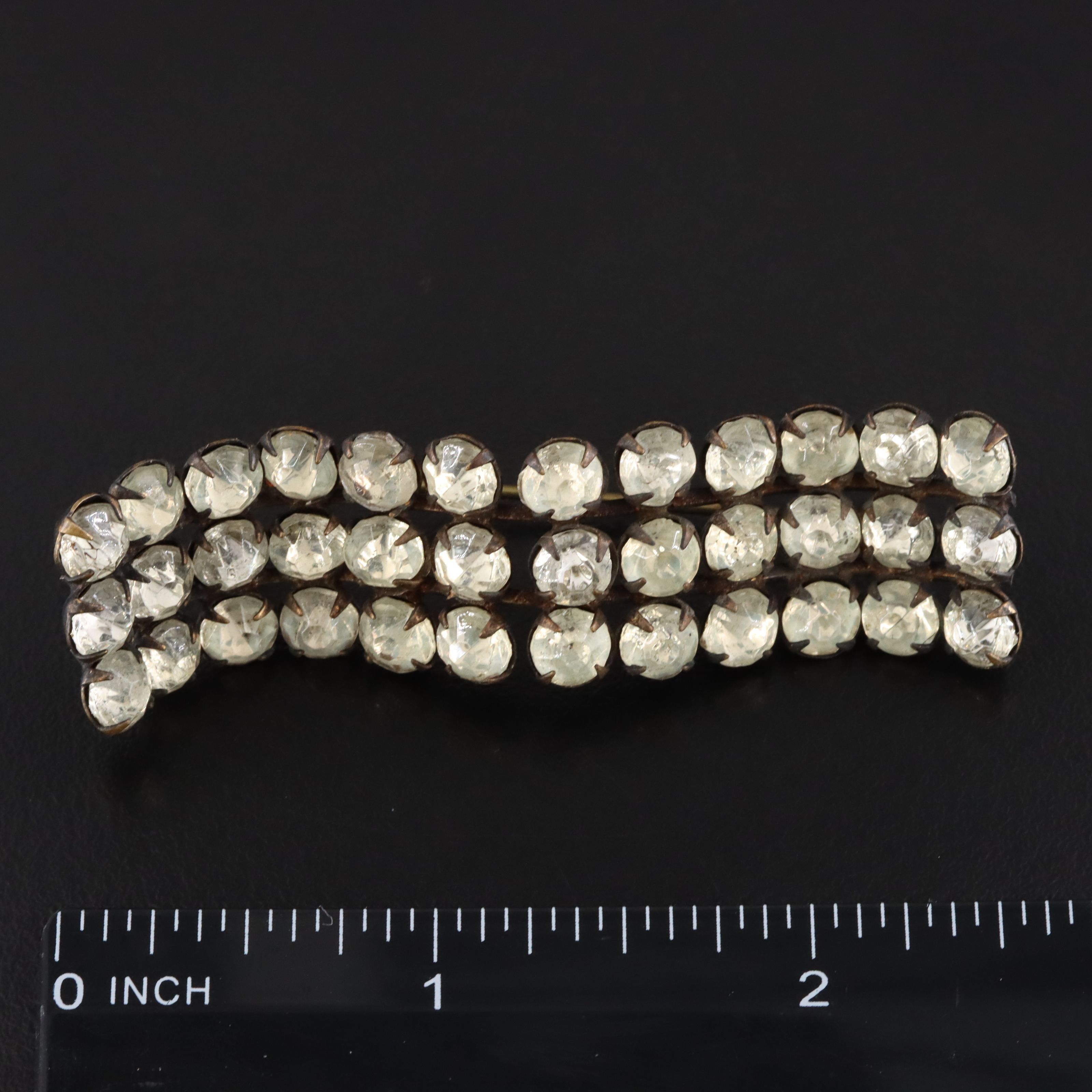 Art Deco Paste Wave Brooch