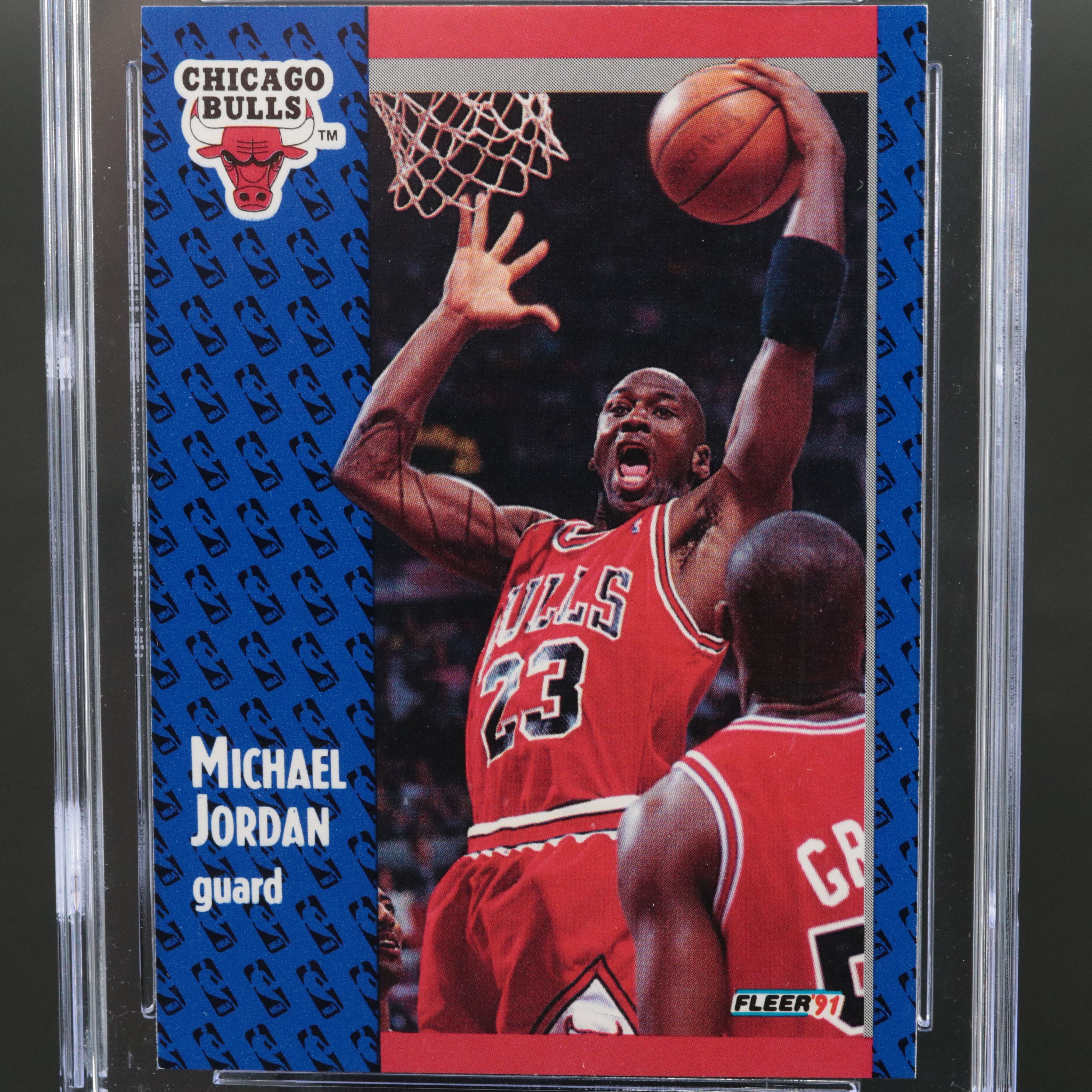 1991-92 Fleer Michael Jordan Chicago Bulls Basketball Card Graded CSG 9