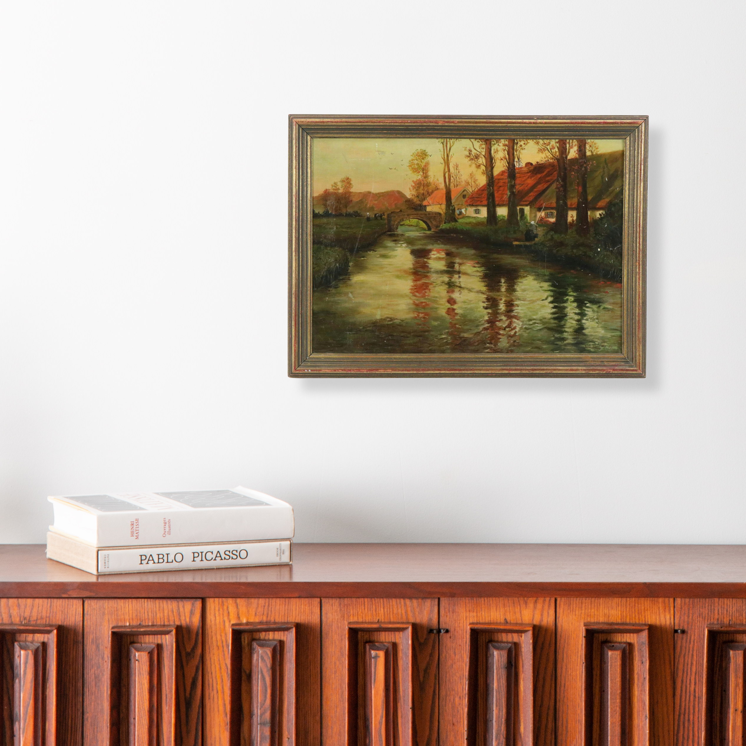 After Frits Thaulow Landscape Oil Painting, Late 19th to Early 20th Century