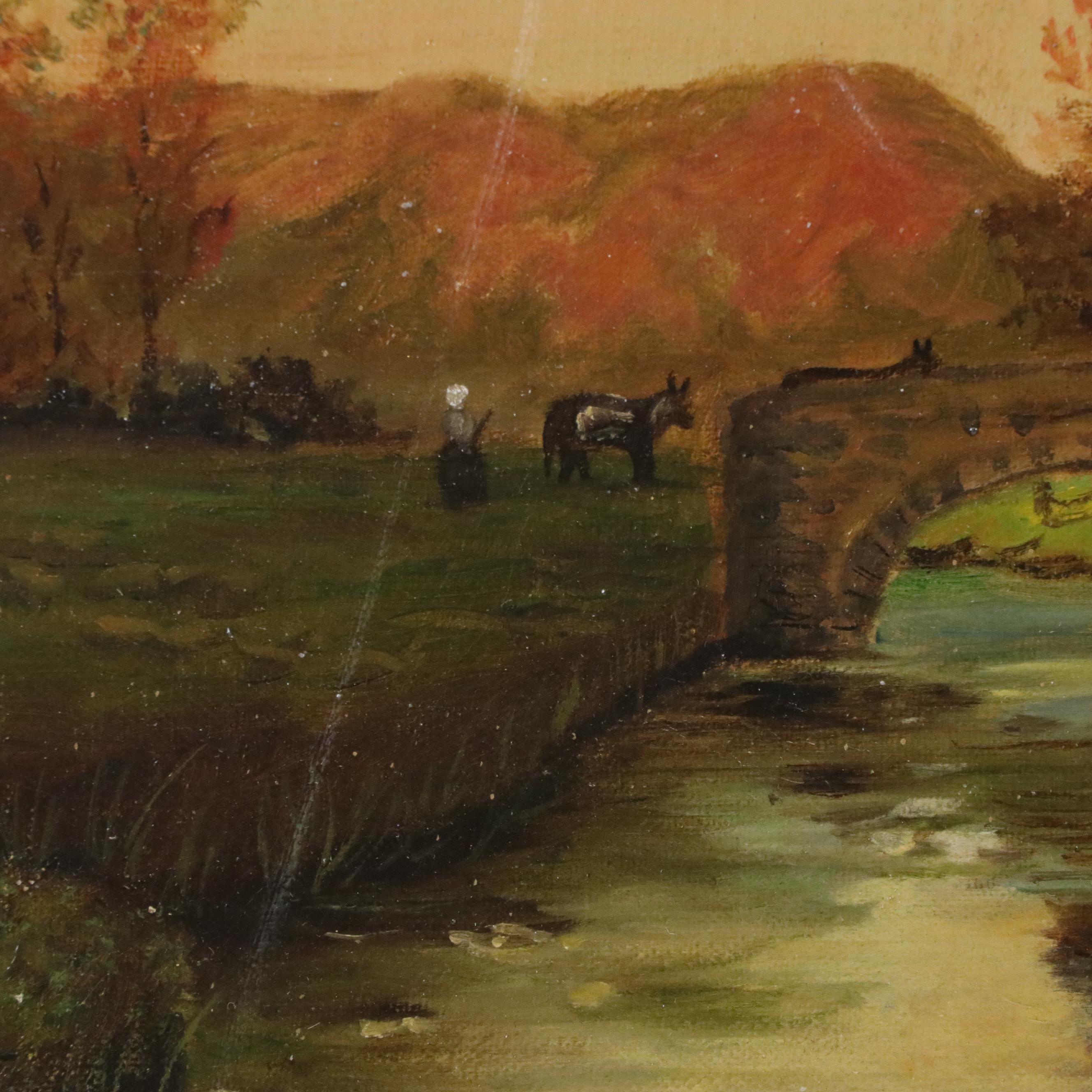 After Frits Thaulow Landscape Oil Painting, Late 19th to Early 20th Century