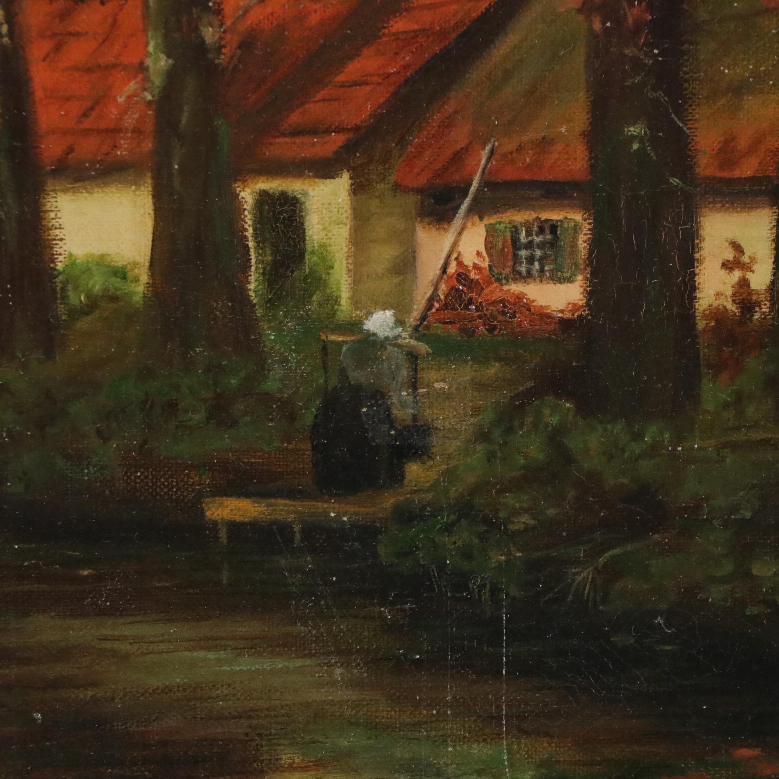 After Frits Thaulow Landscape Oil Painting, Late 19th to Early 20th Century