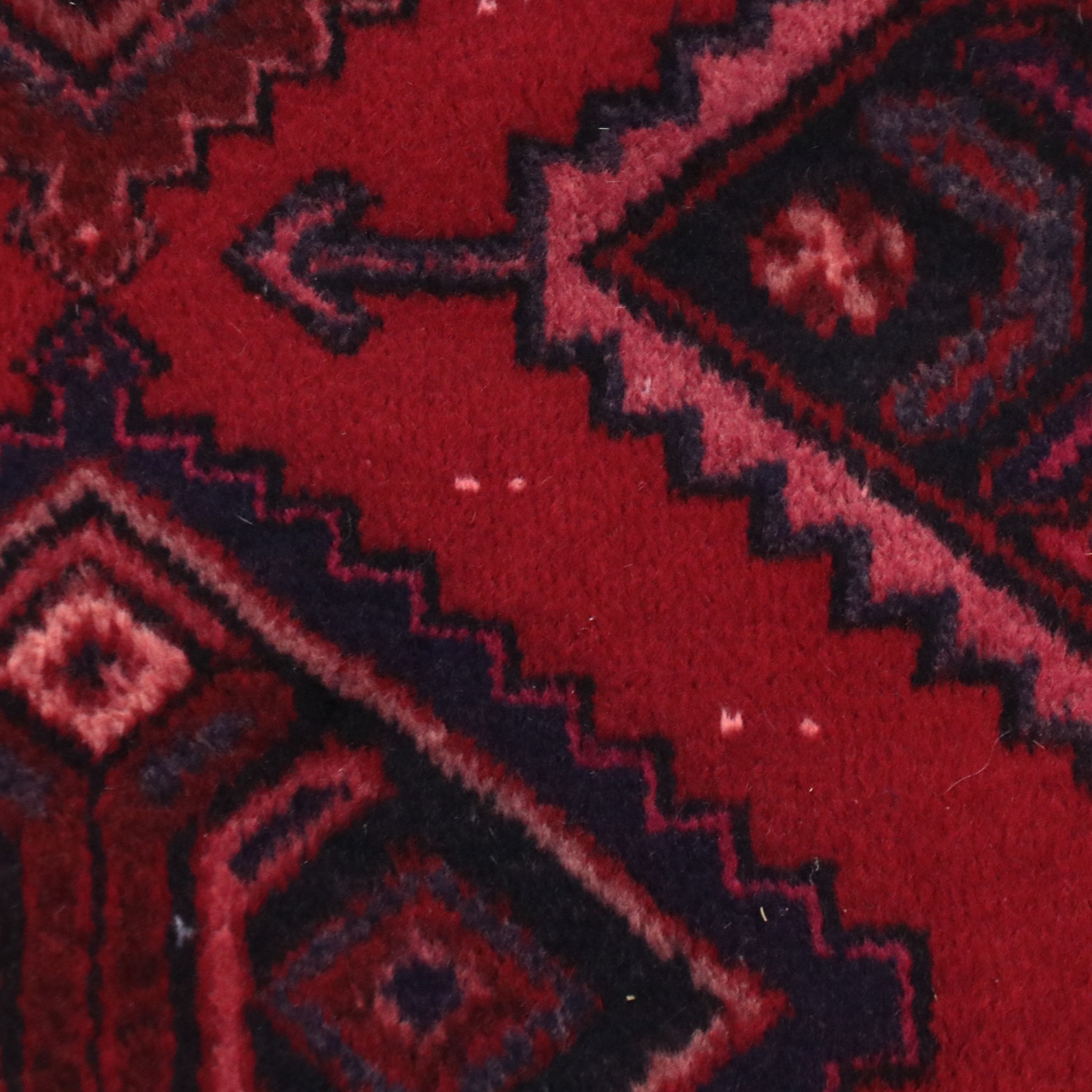 3'7 x 6'3 Hand-Knotted Persian Hamadan Area Rug