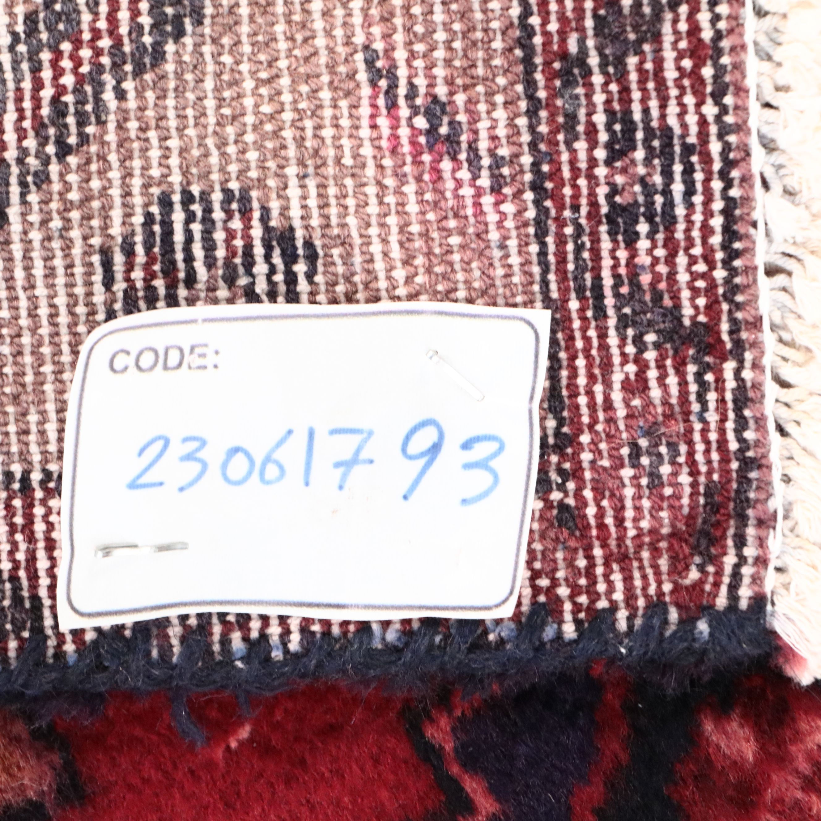 3'7 x 6'3 Hand-Knotted Persian Hamadan Area Rug