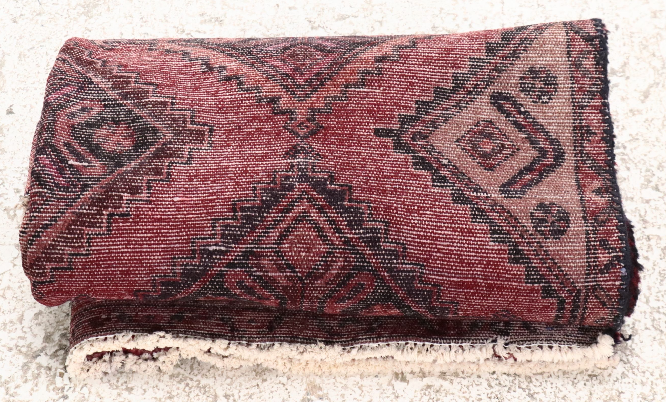 3'7 x 6'3 Hand-Knotted Persian Hamadan Area Rug