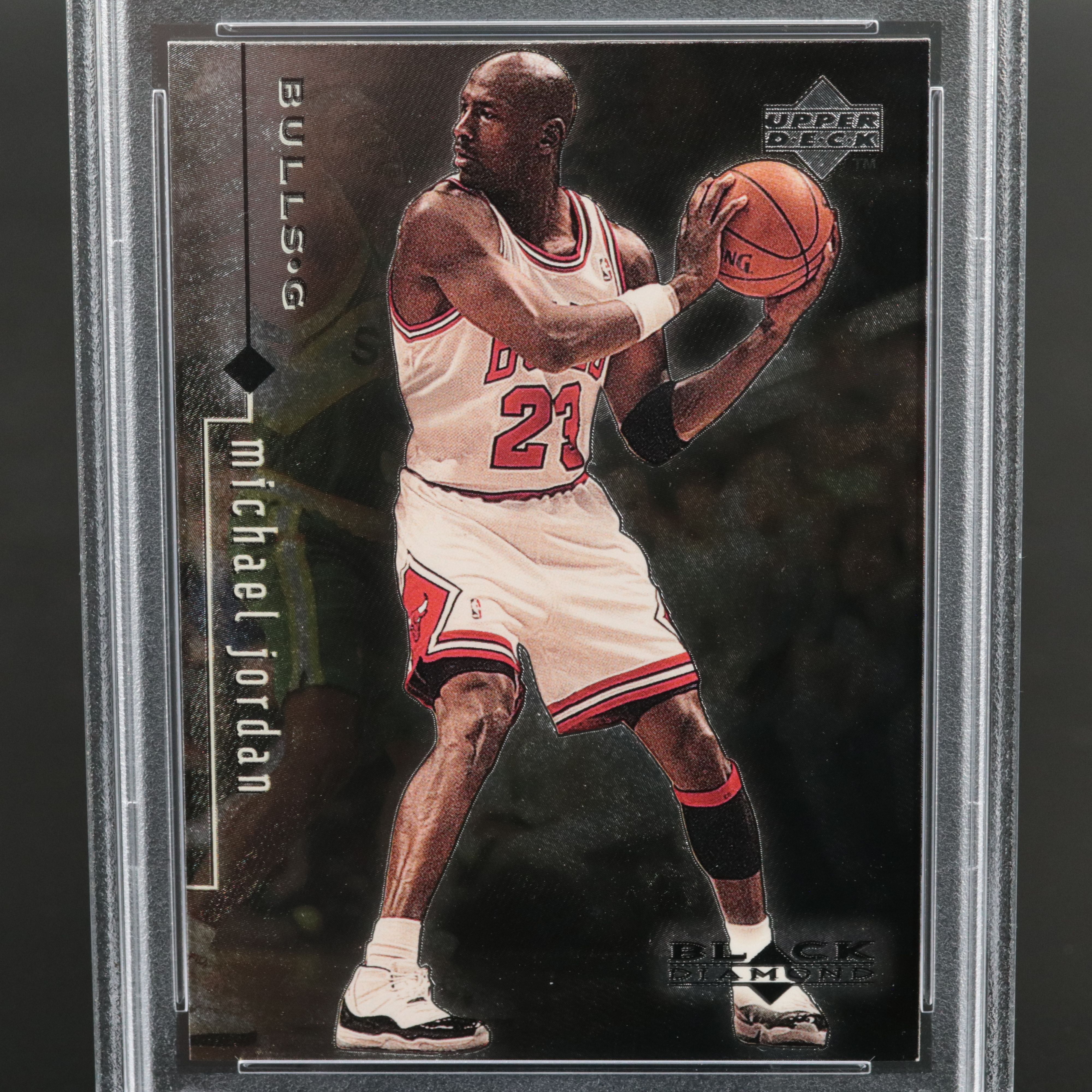 1998 Upper Deck Black Diamond Michael Jordan Basketball Card Graded PSA 9