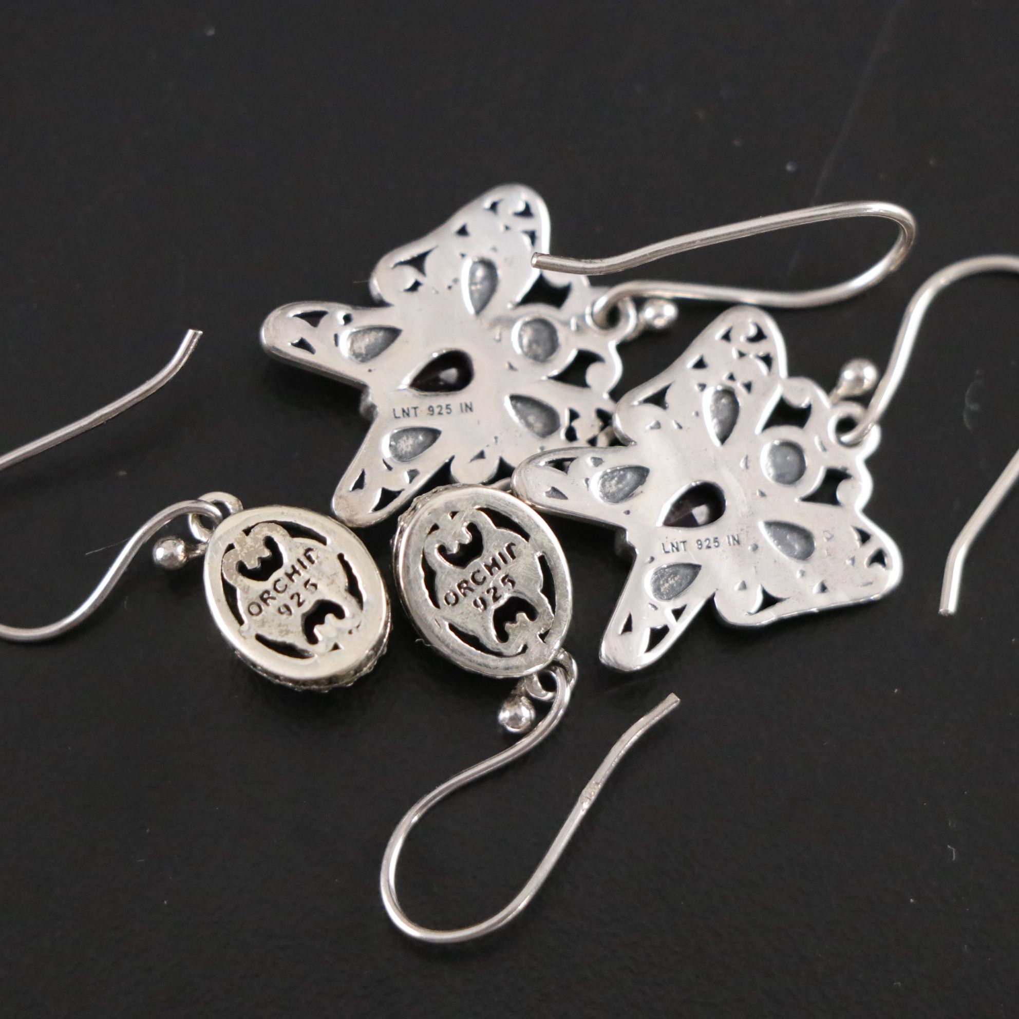 14 Assorted Sterling Silver Rings, Necklaces and Earrings