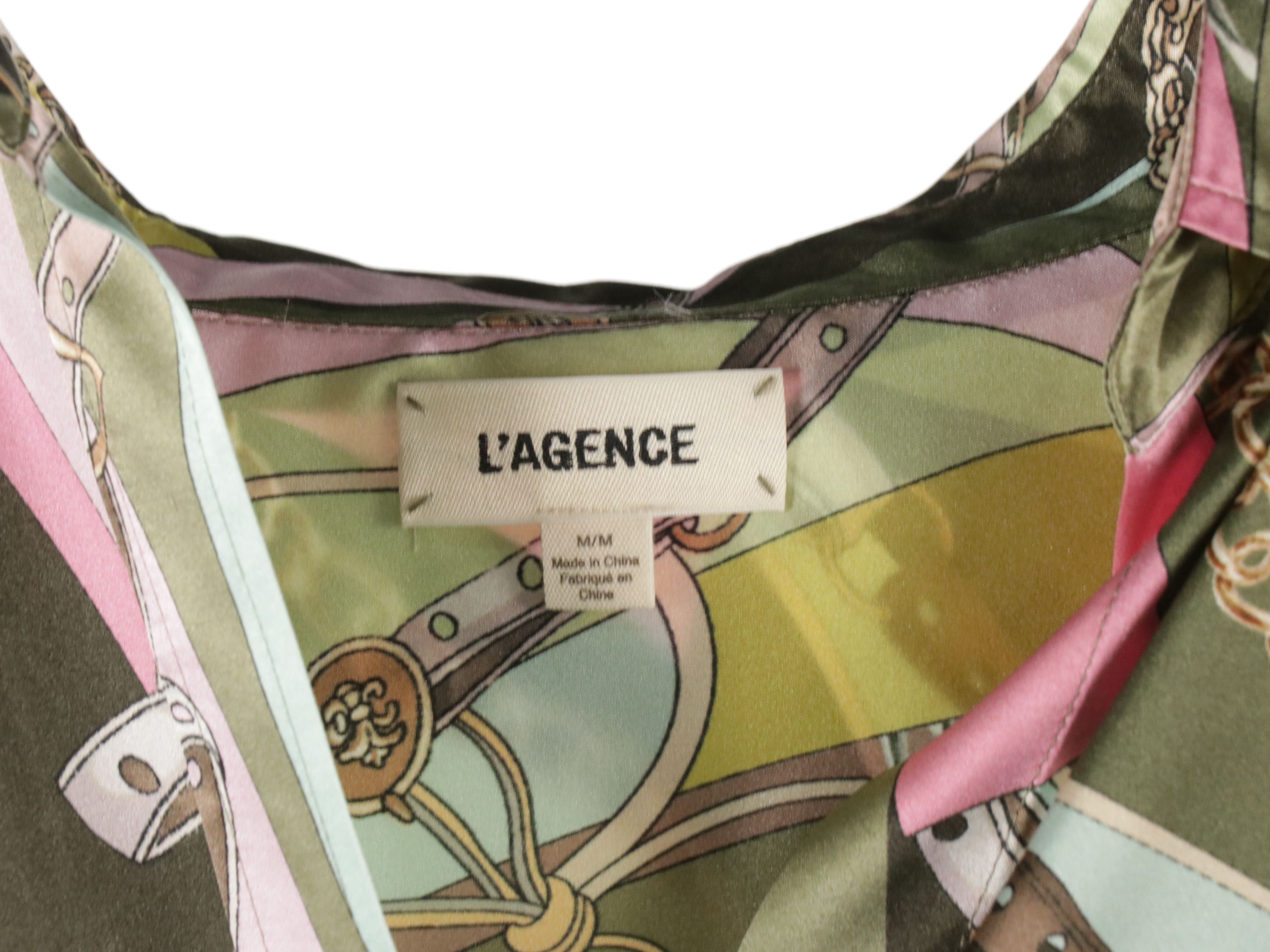 L'Agence Printed Silk Blouse, Zara Embroidered Jacket & Finley "Candace" Blouse