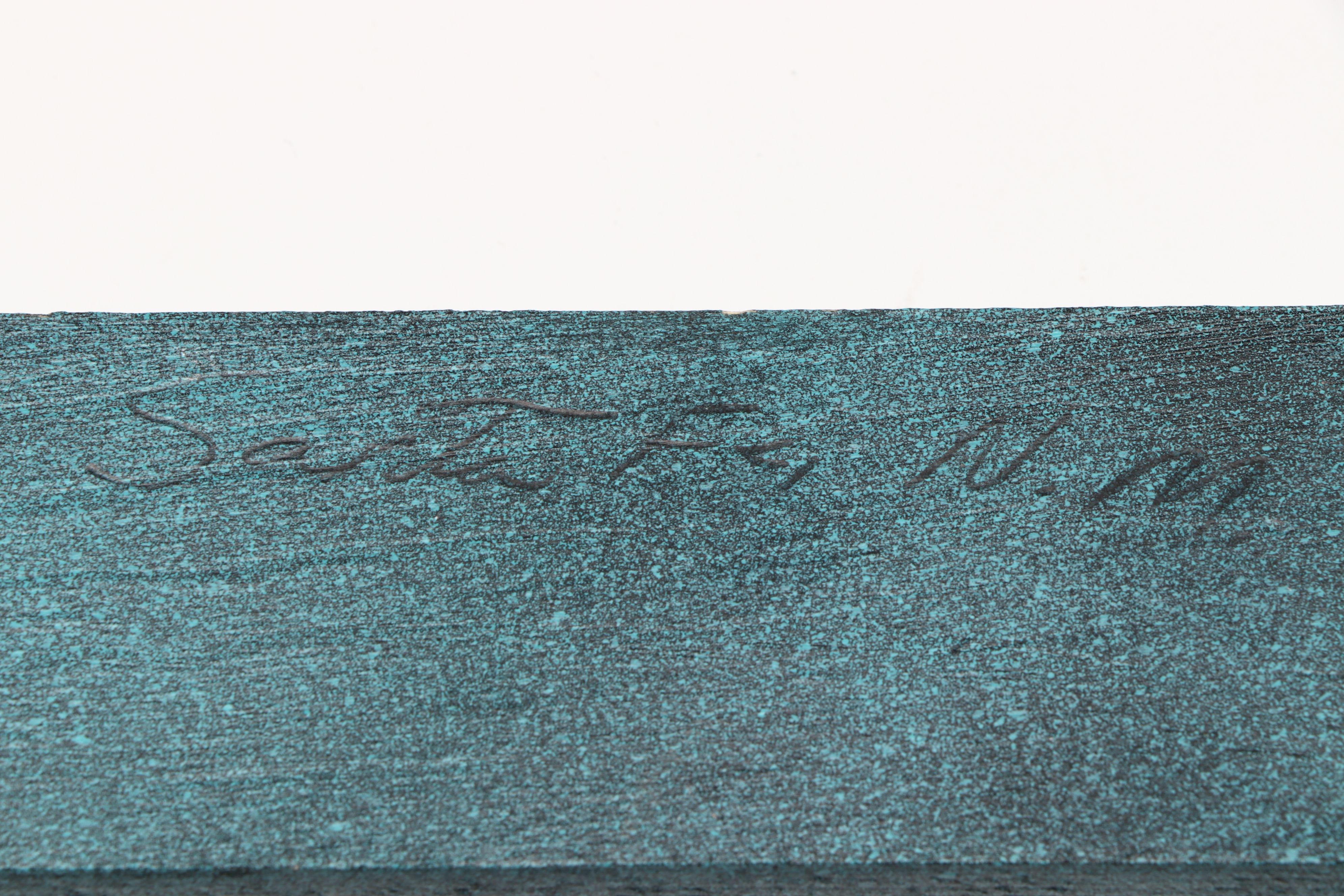 Artist Signed Inlaid Wooden Crosses, Late 20th Century