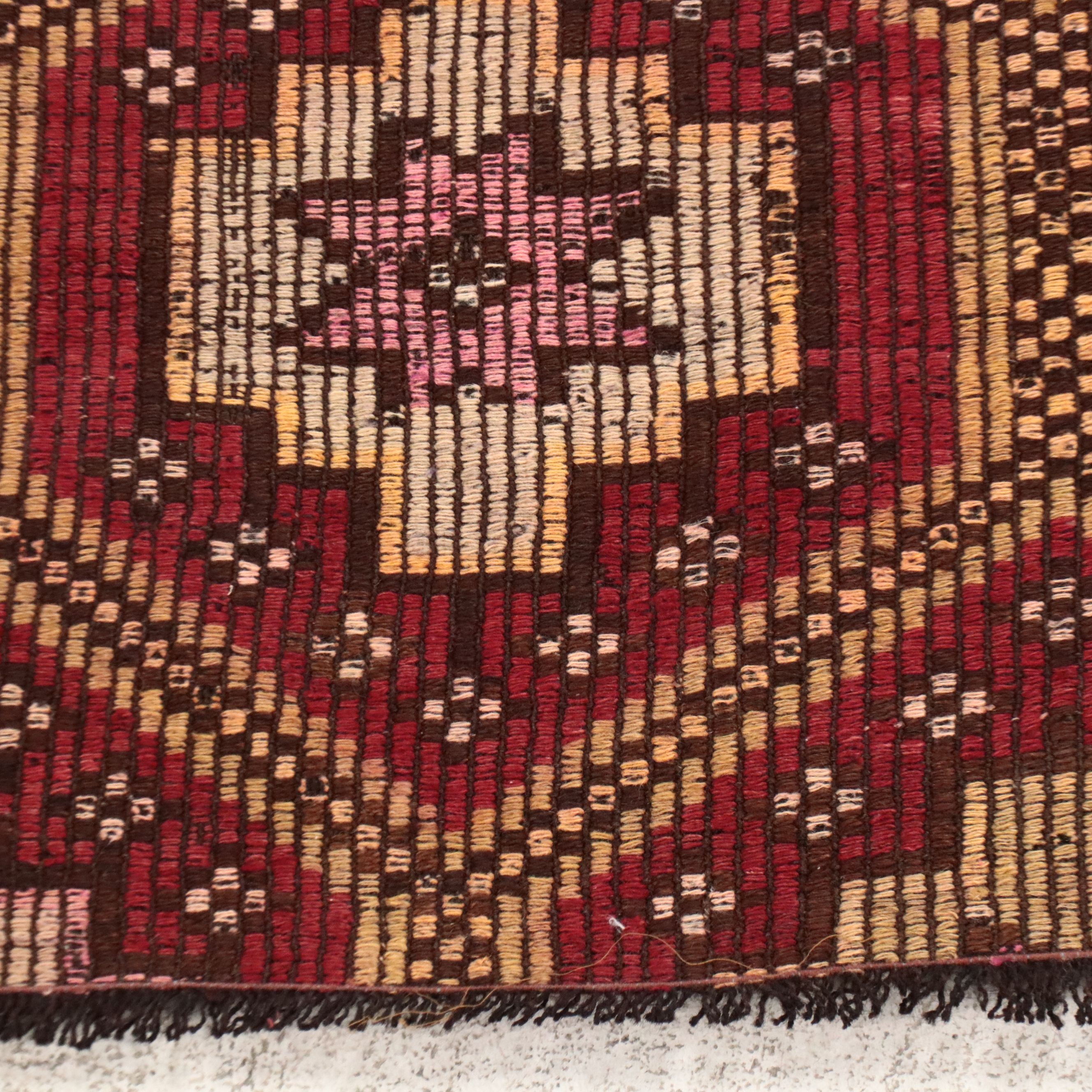 4'3 x 6'9 Handwoven Turkish Mut Cicim Area Rug