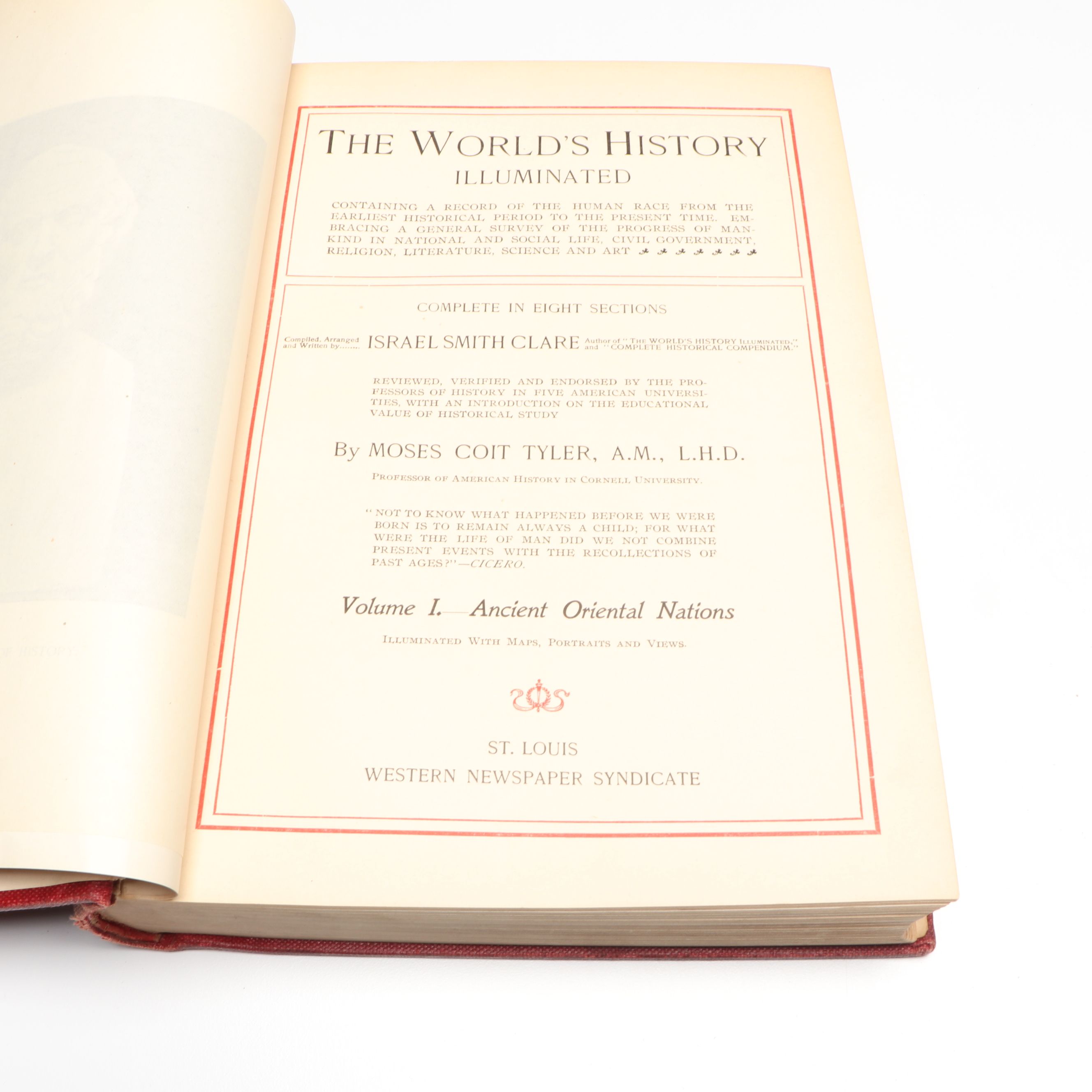 "History of Egypt" by S. Rappoport with "The World's History" by Israel S. Clare