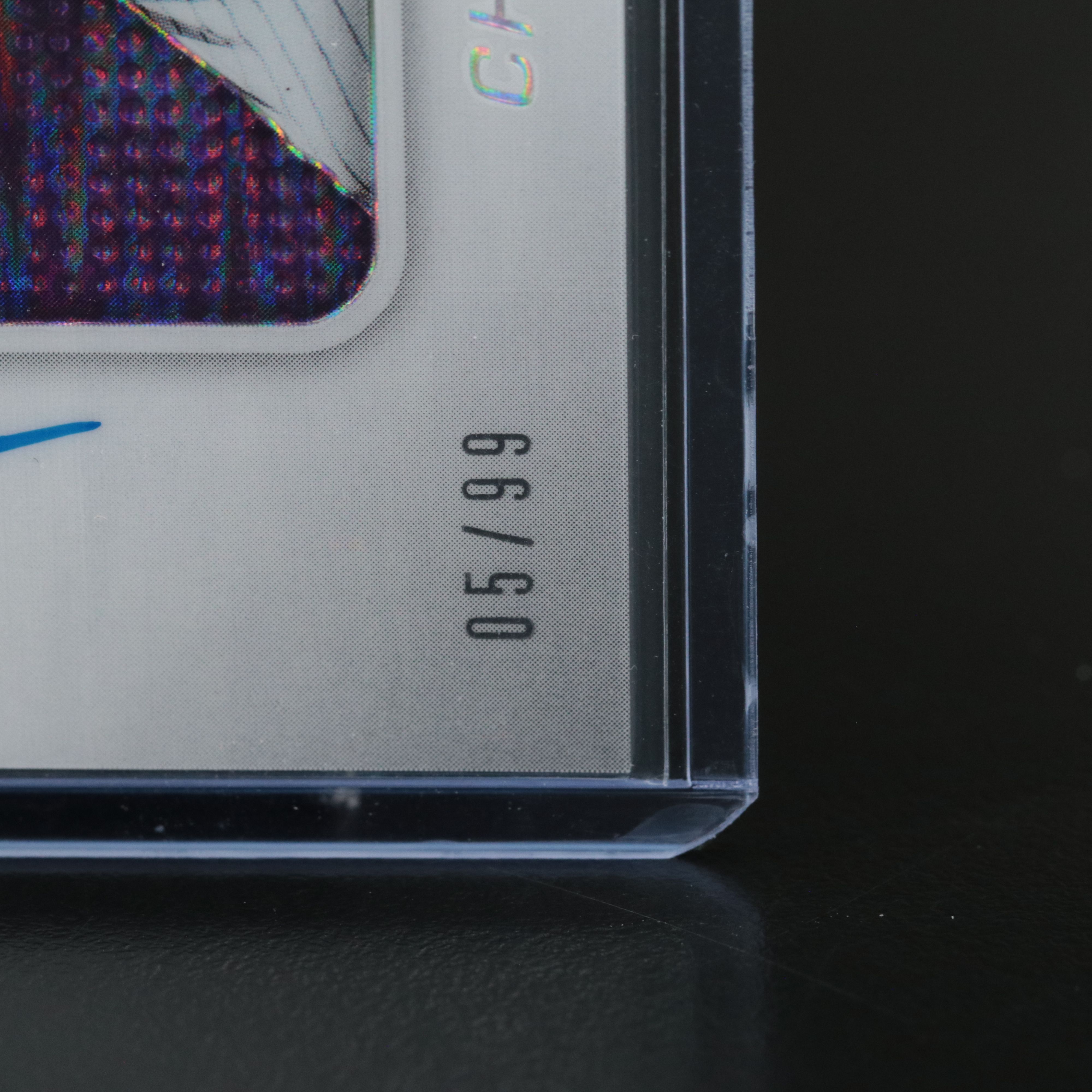 2015 Kris Bryant Prizm Signed Purple Baseball Card No. 05/99