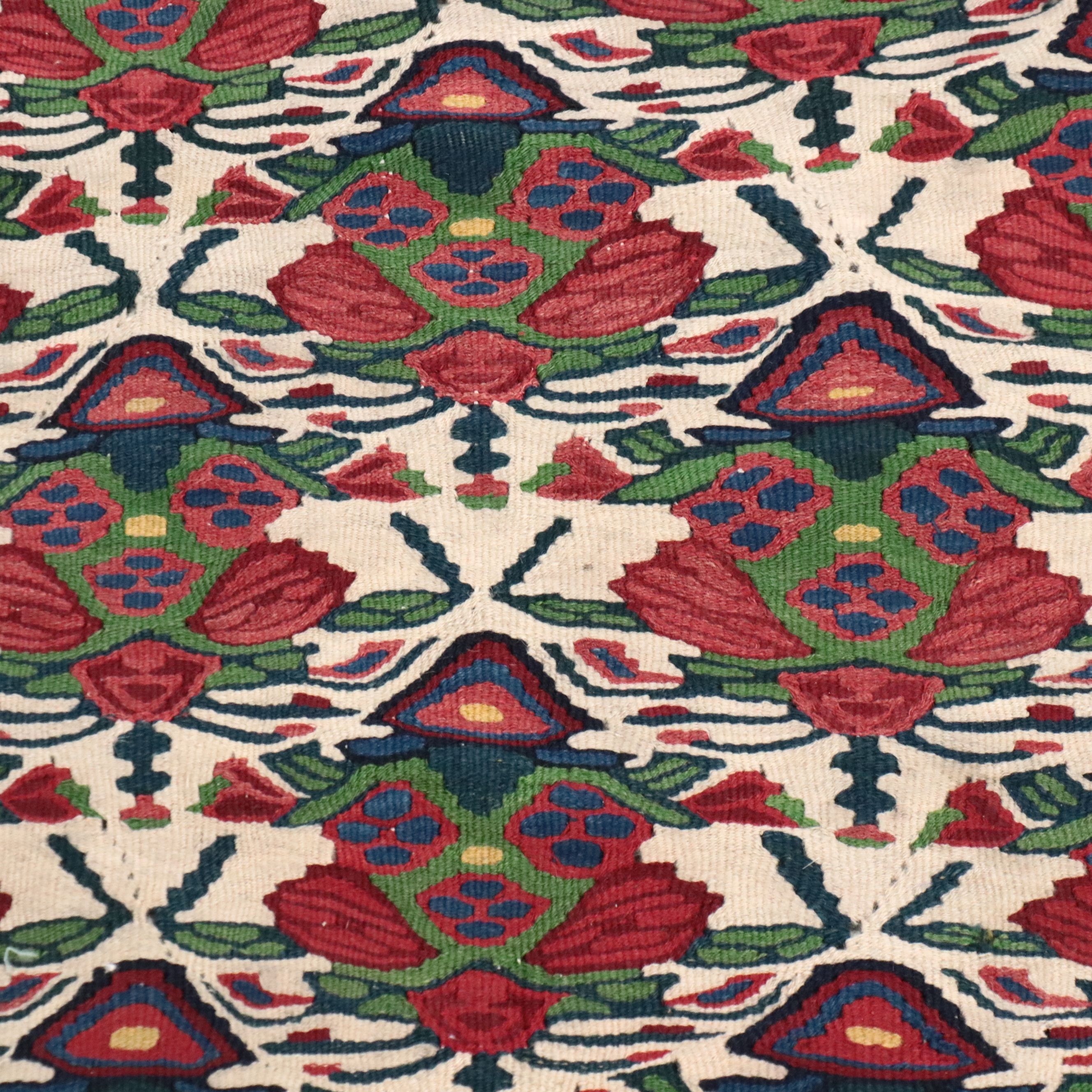 3'8 x 5'8 Handwoven Turkish Karabağ Kilim Area Rug