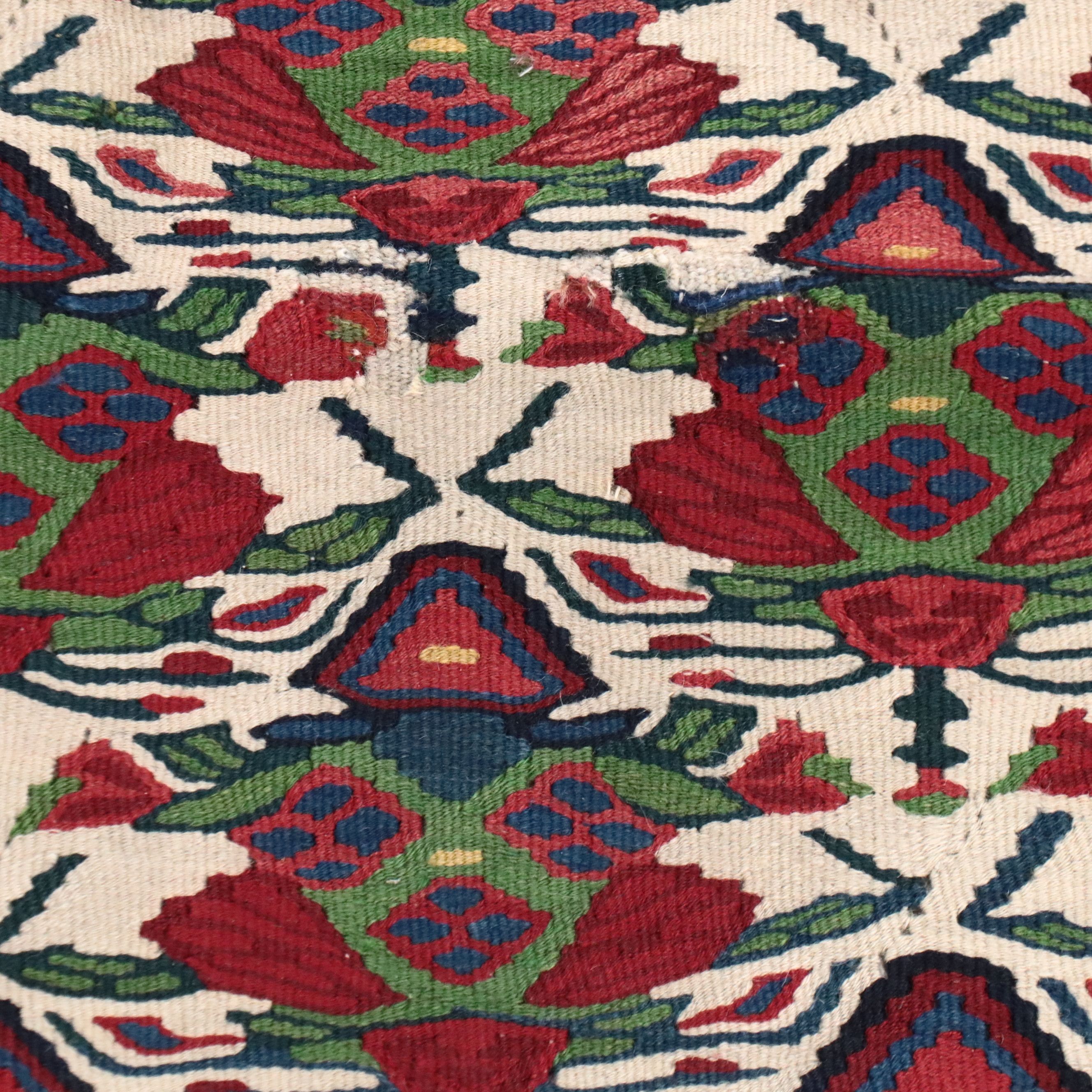 3'8 x 5'8 Handwoven Turkish Karabağ Kilim Area Rug