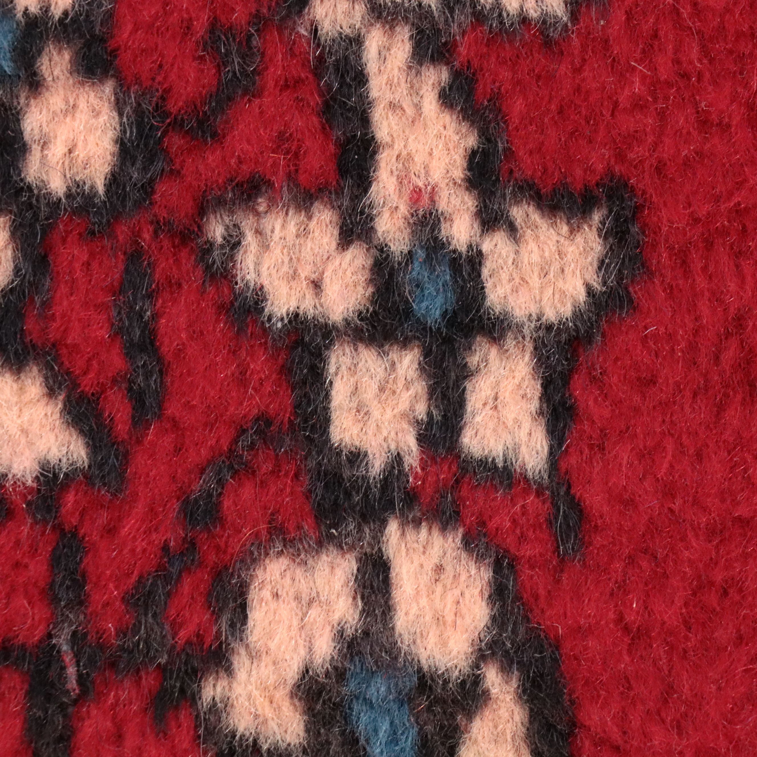 4' x 6'5 Hand-Knotted Persian Hamadan Area Rug